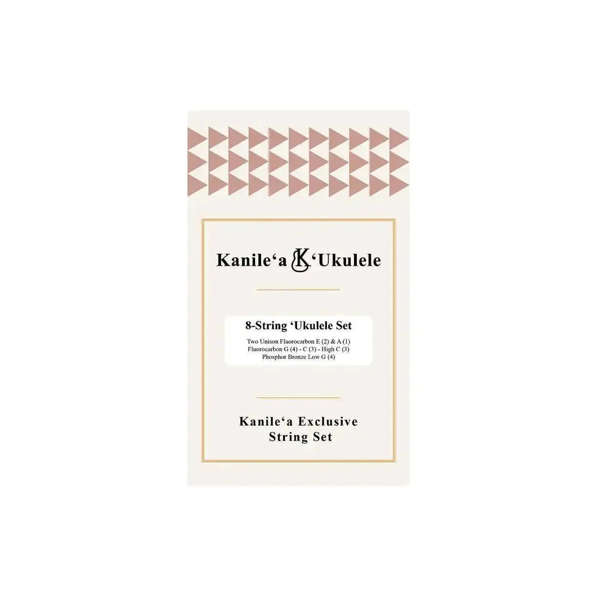 Kanile'a 8-String Ukulele String Set packaging with brand logo and string details.
