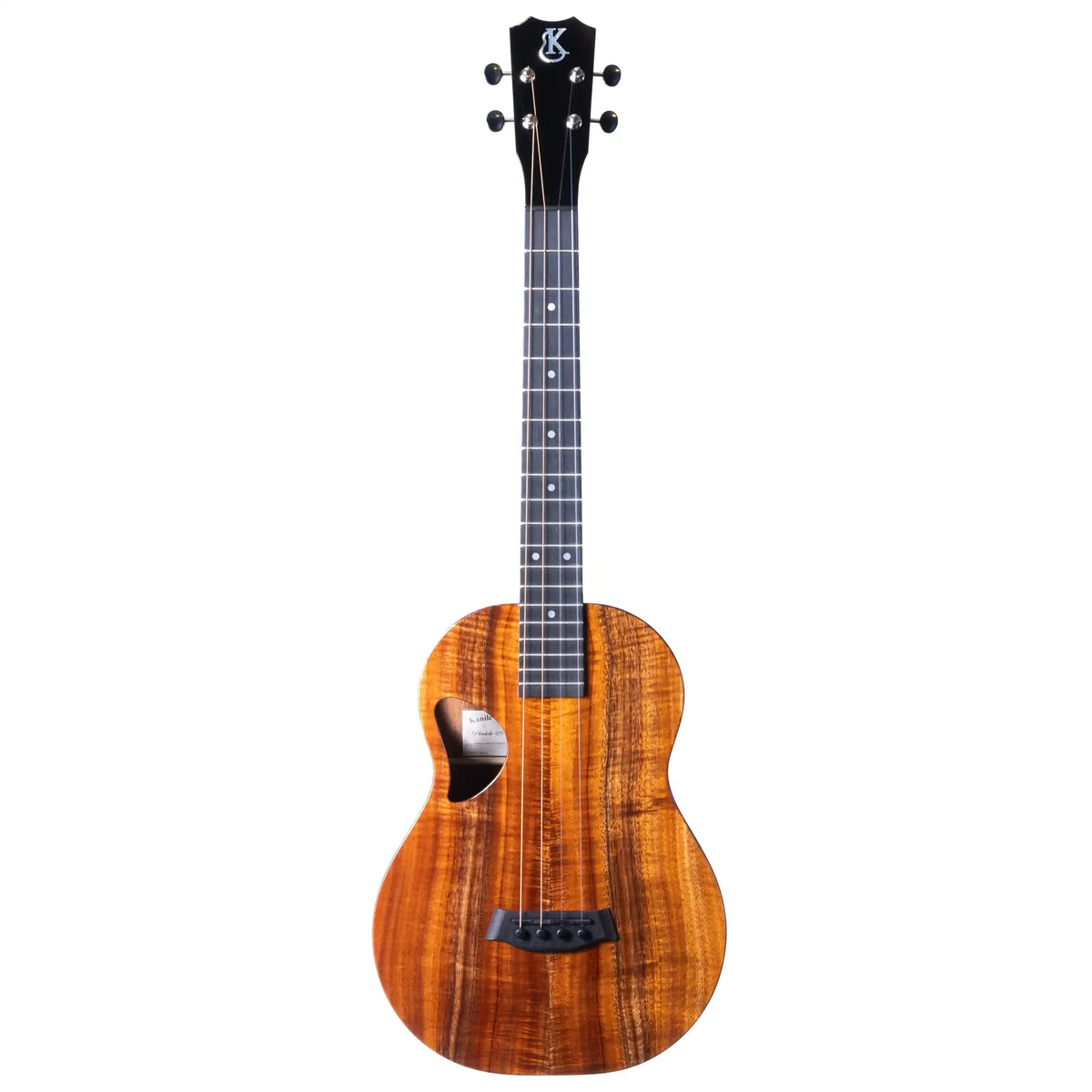 Example photo: an earlier Kanile'a D-1 Pro baritone, full front view in UV gloss