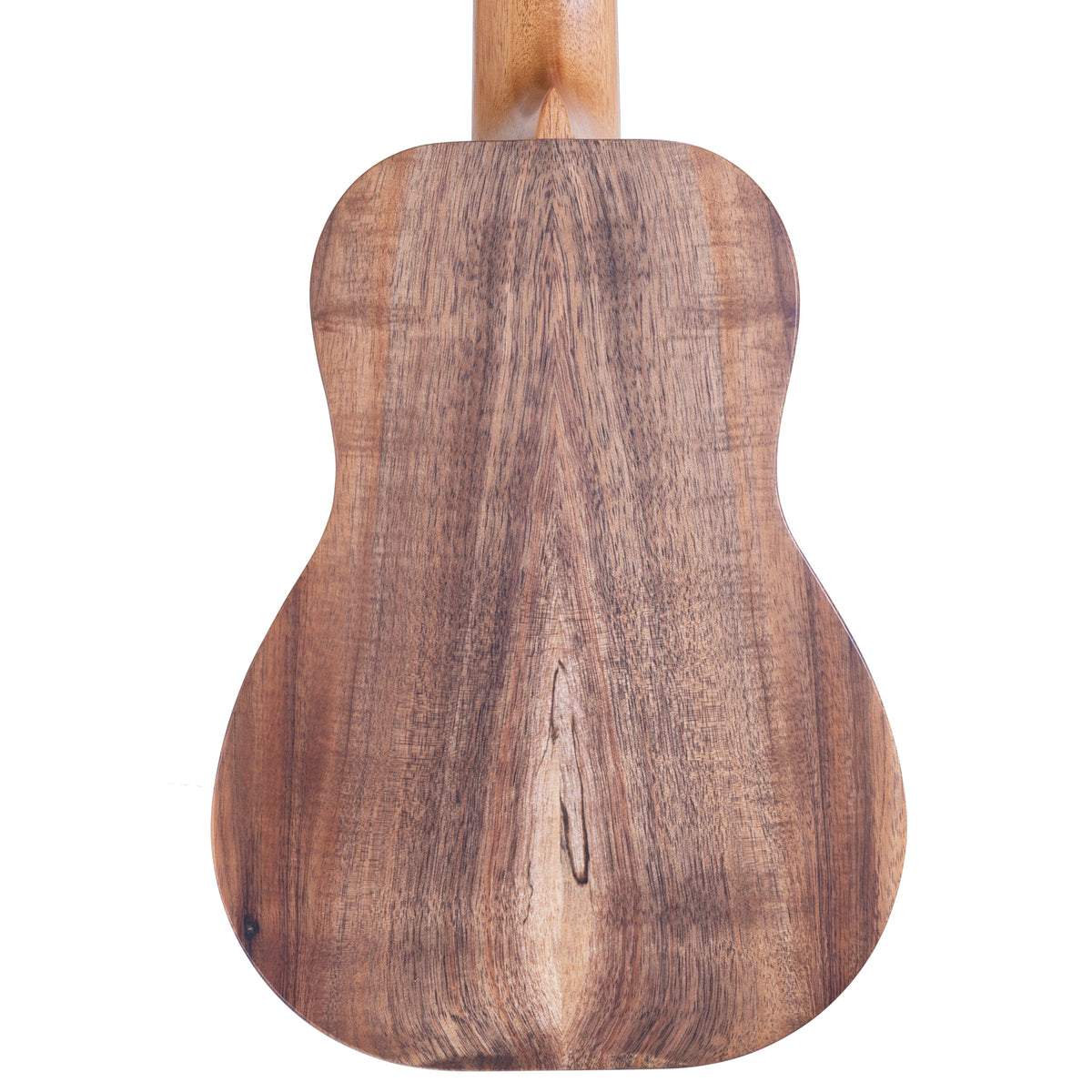 Example photo: an earlier Kanile'a D-1 Natural concert, Select Grade koa back close-up