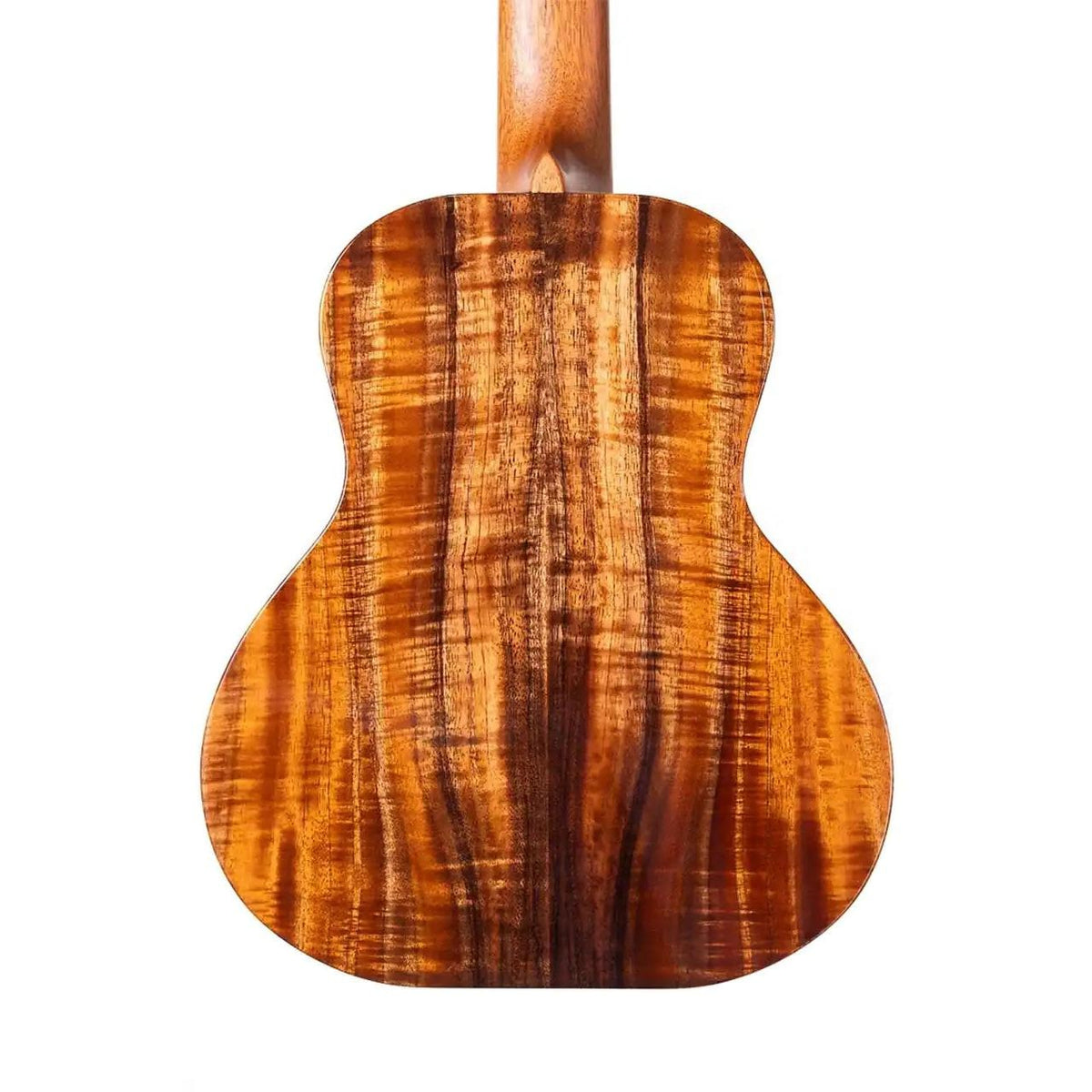 Example photo: an earlier Kanile'a D-1 Pro super tenor, gloss koa back