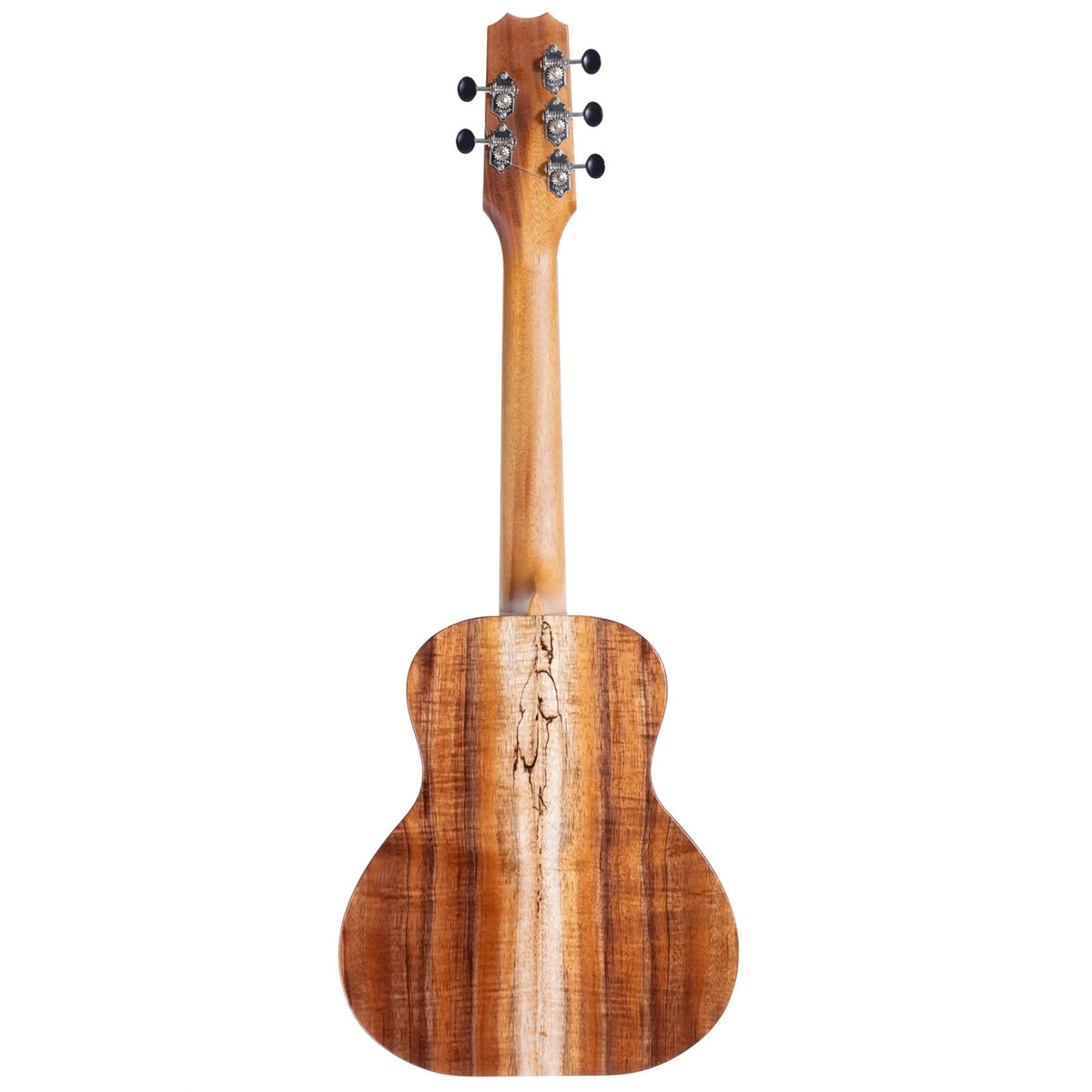 Example photo: an earlier Kanile'a D-1 Pro 5-string super tenor, full back view with mahogany neck