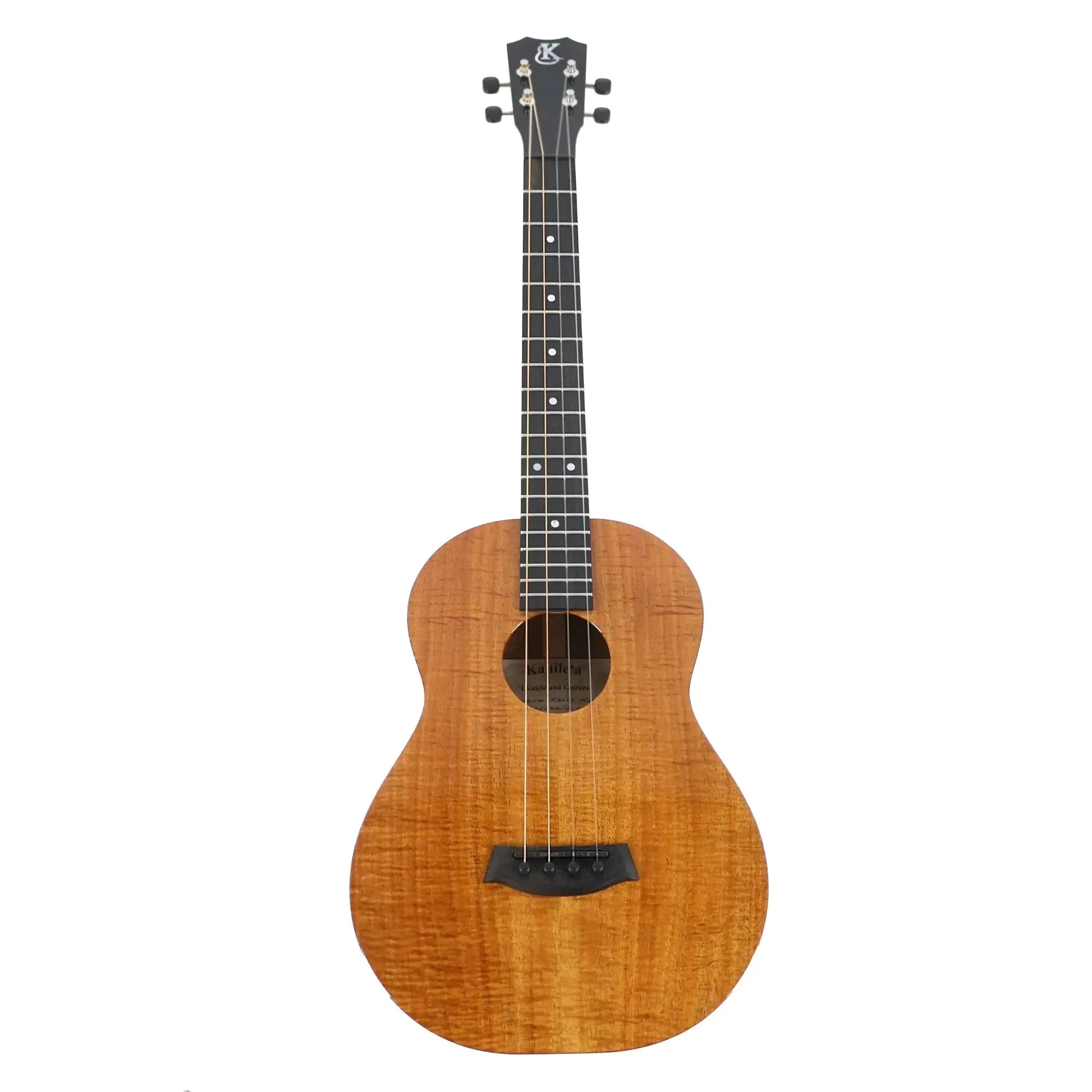 Kanile'a K-1 Pro Premium Hawaiian Koa Baritone Ukulele with UV gloss finish and ebony headstock.