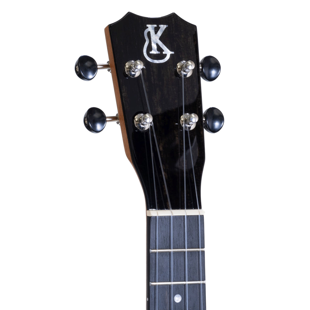 Example photo: an earlier Kanile'a K-1 Core concert, Crown headstock with mother-of-pearl logo and chrome open-geared tuners