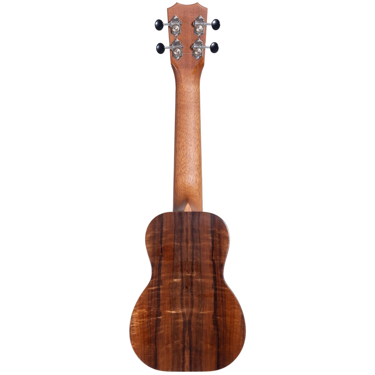 Example photo: Kanile'a K-1 Pro Soprano ukulele, full back view with mahogany neck