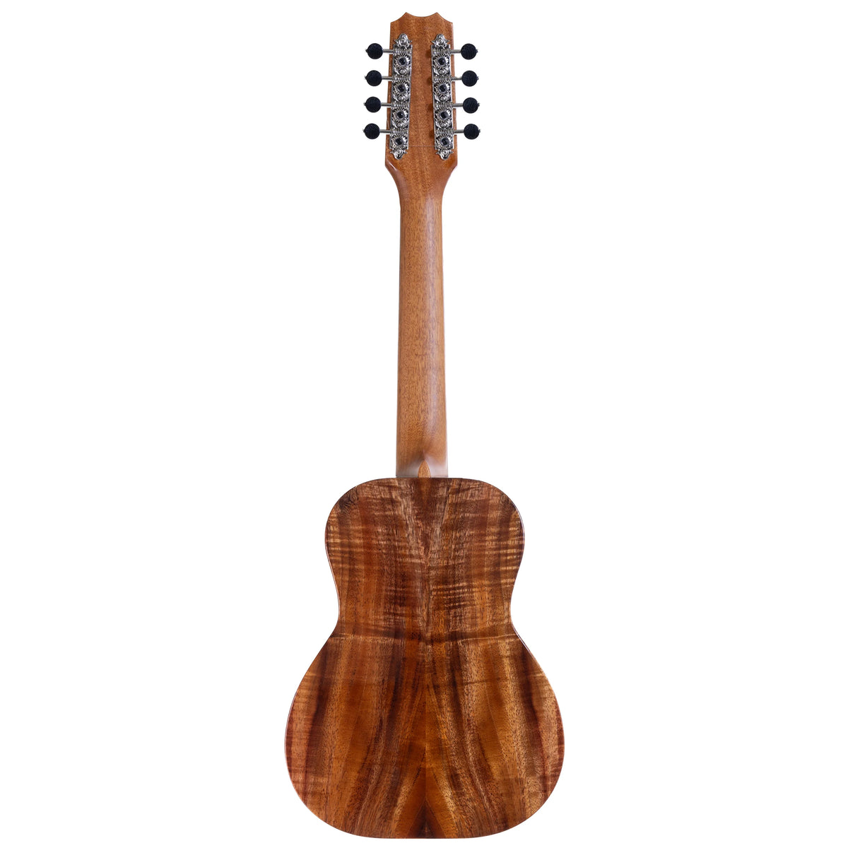 Example photo: an earlier Kanile'a K-1 Core 8-string tenor, serial 29771, full back view with mahogany neck