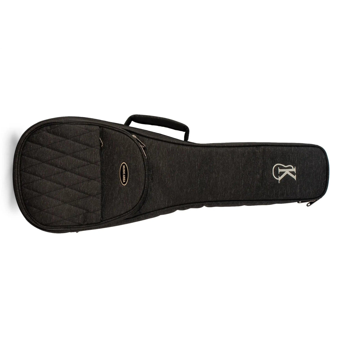 Kanile'a Premium gig bag, black padded bag with quilted front pocket and Kanile'a logo, included with the ukulele