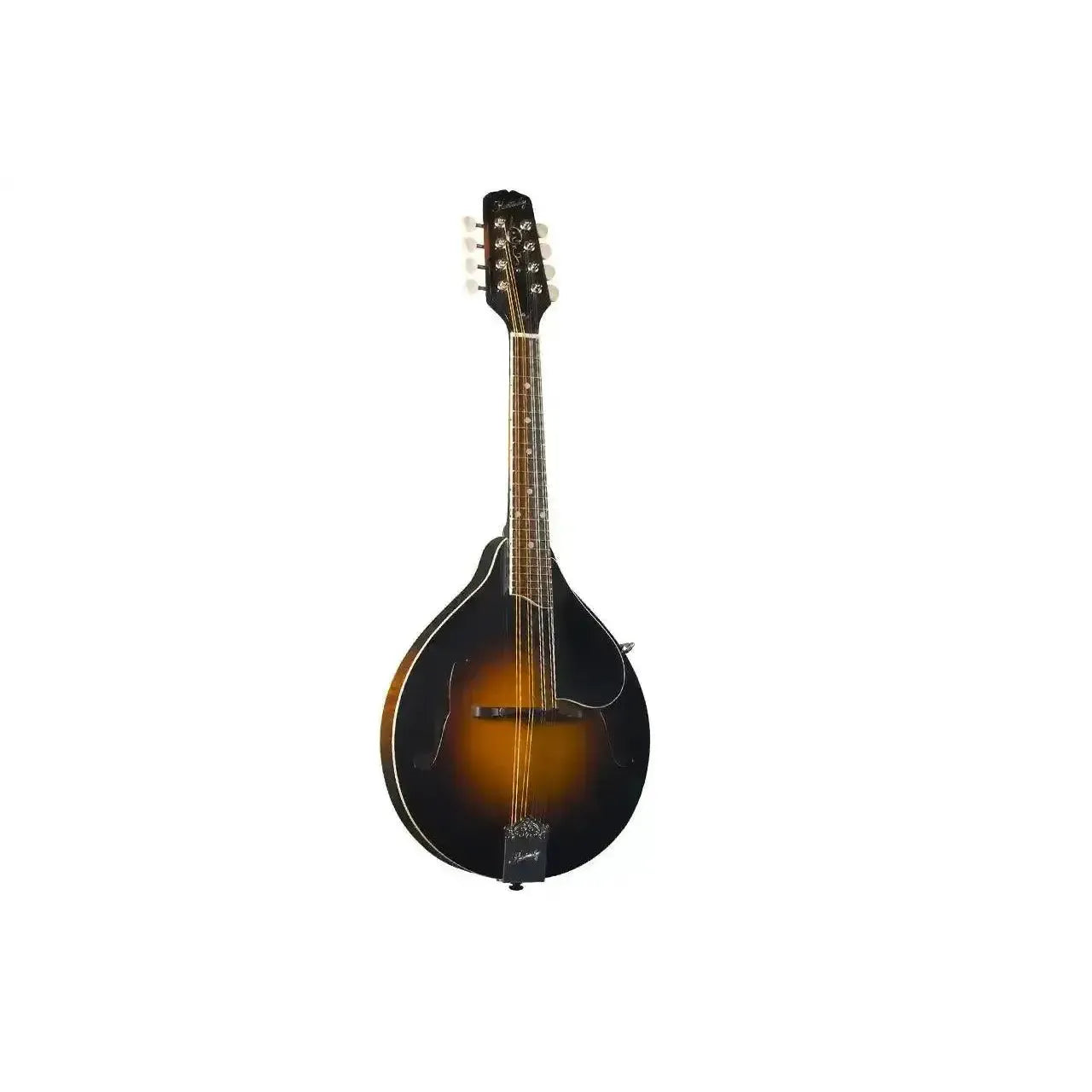 Kentucky KM-250 A-Model mandolin with a traditional sunburst high-gloss finish and f-holes.