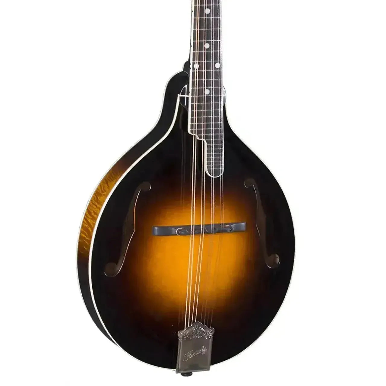 Kentucky KM-900 A-Model mandolin with tobacco sunburst finish, f-holes, and ivoroid binding.