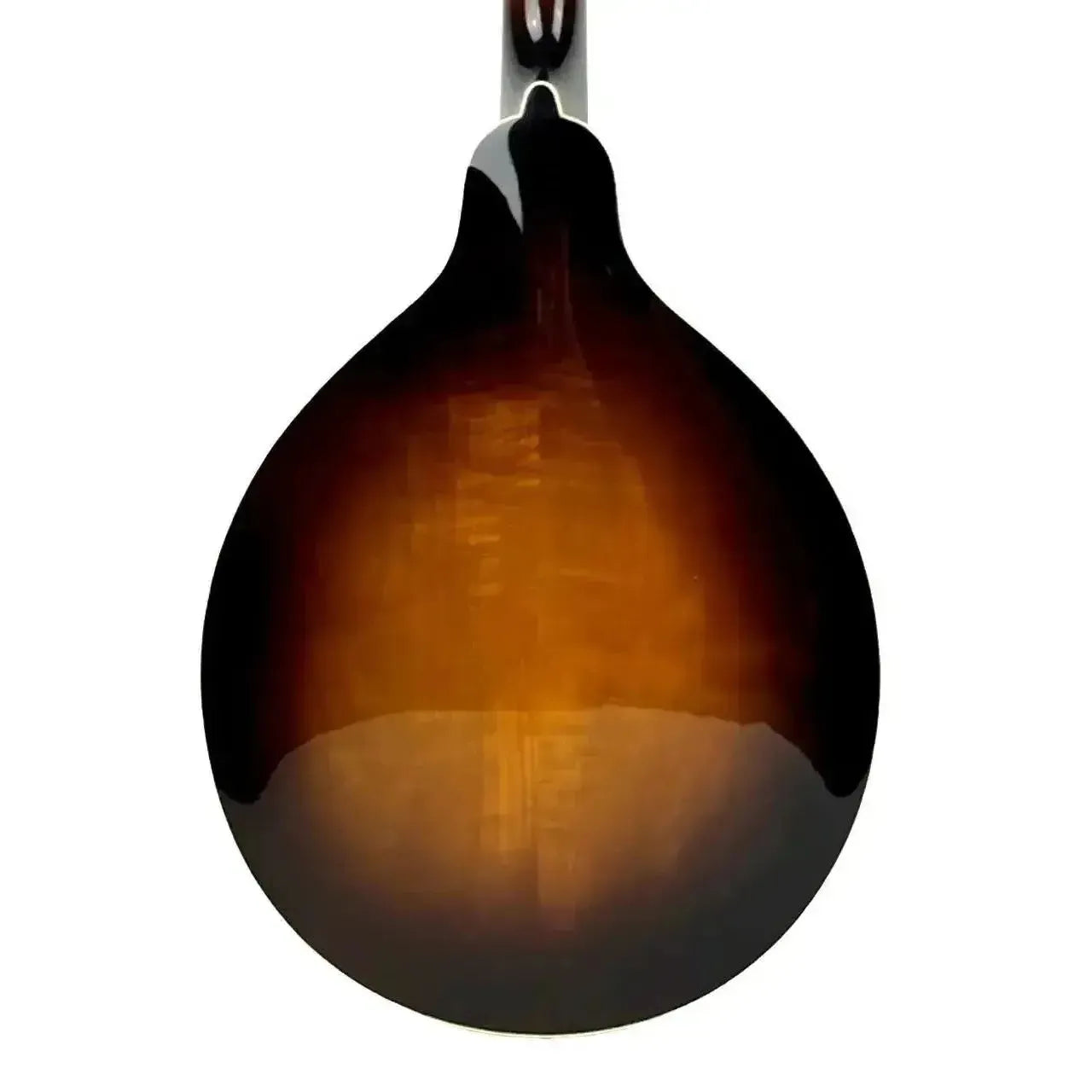 Kentucky KM-950 A-Model mandolin back with traditional tobacco sunburst finish.