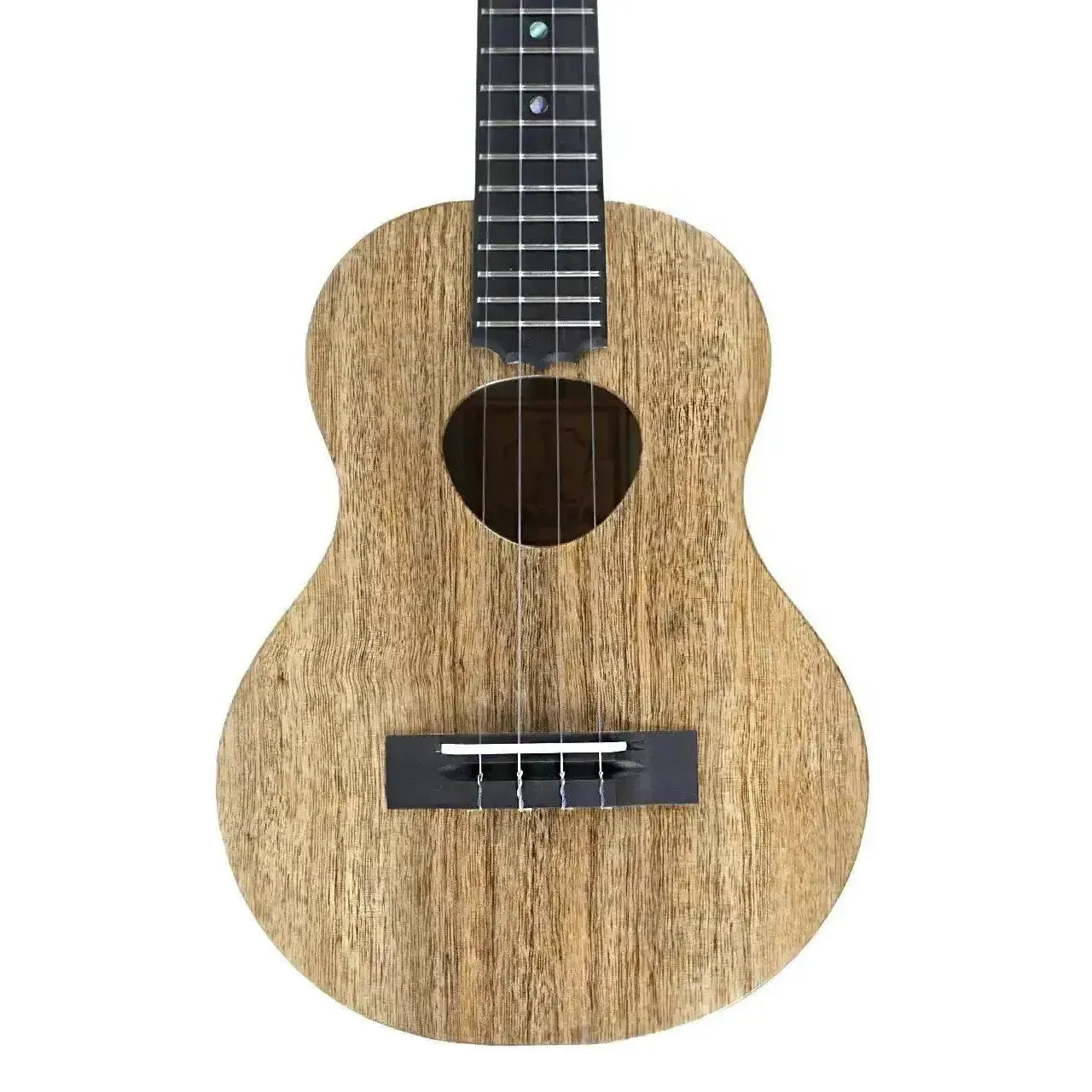 KoAloha KTM-10MG Pikake Satin Solid Mango Tenor Ukulele with heart-shaped soundhole.