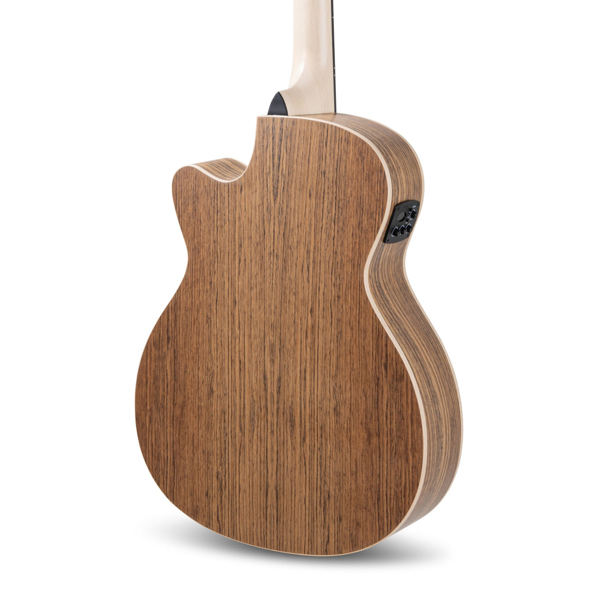 Body back of the Ovation Applause Jump AEO-69-R Lipstick guitar: ovangkol back and the base of the neck