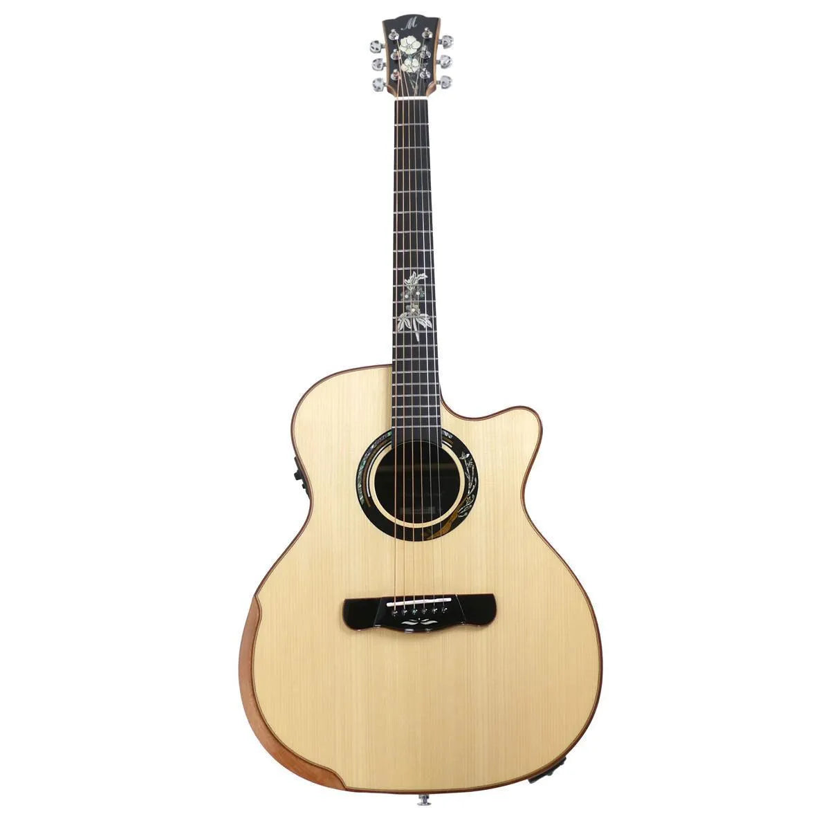 Mérida A18GAC3-EQ Grand Auditorium acoustic-electric guitar with solid spruce top and rosewood back.
