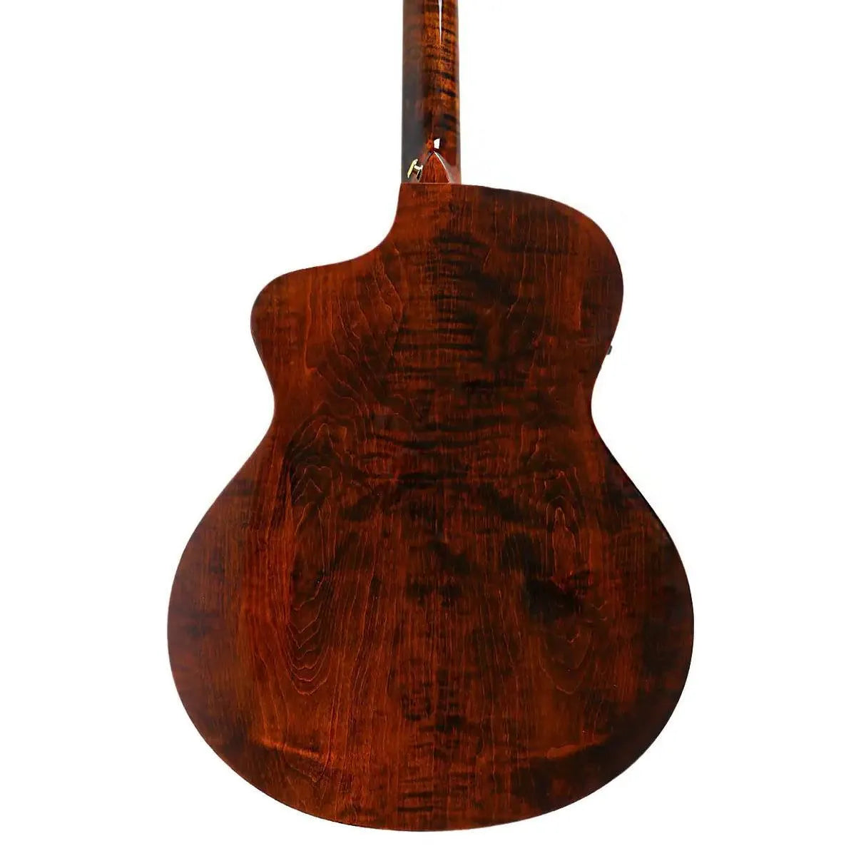 Mérida DTGC-EQ Beyond Series acoustic-electric guitar, showing the flamed maple back and neck.