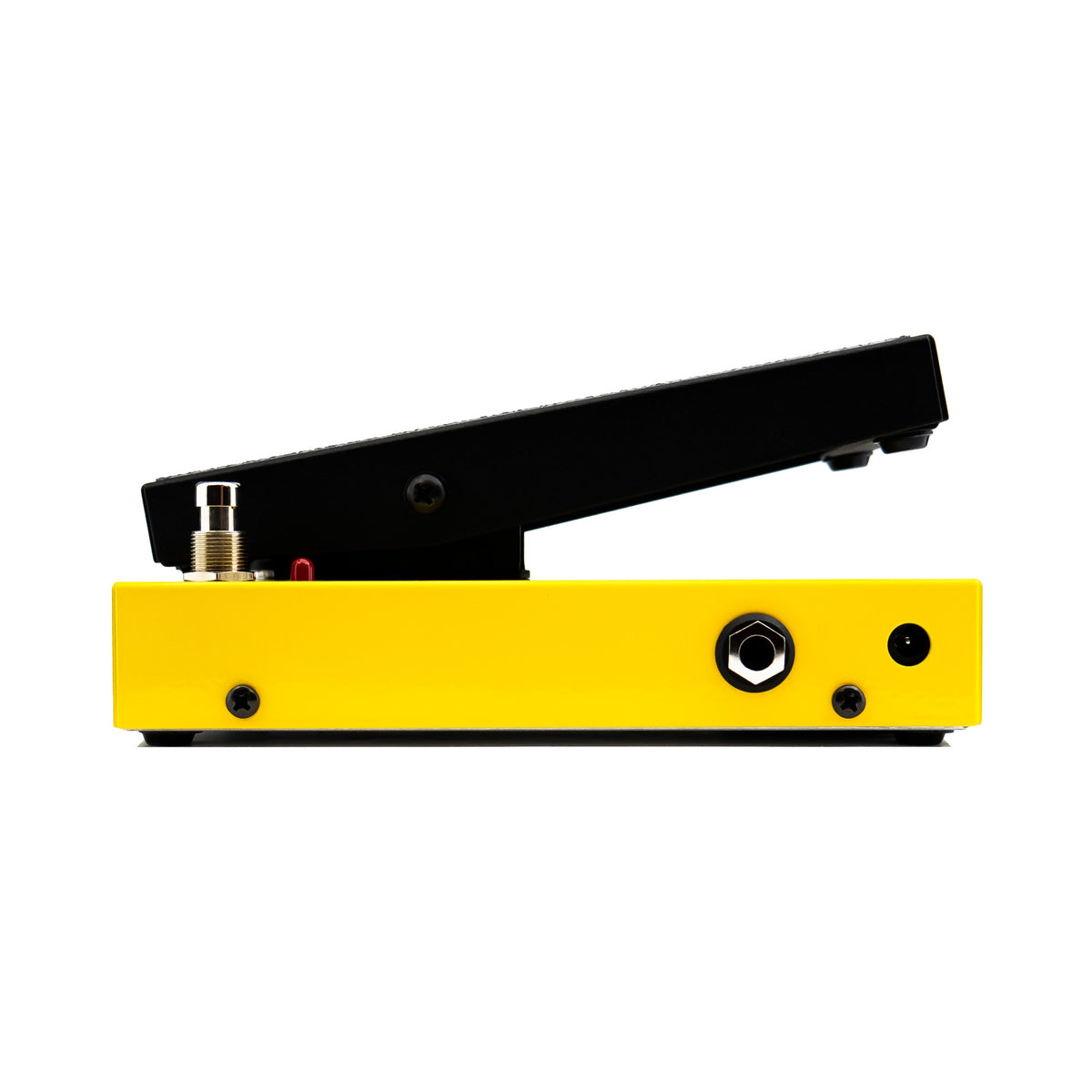 Morley 20/20 Power Wah Volume right side profile with input jack and 9V power jack