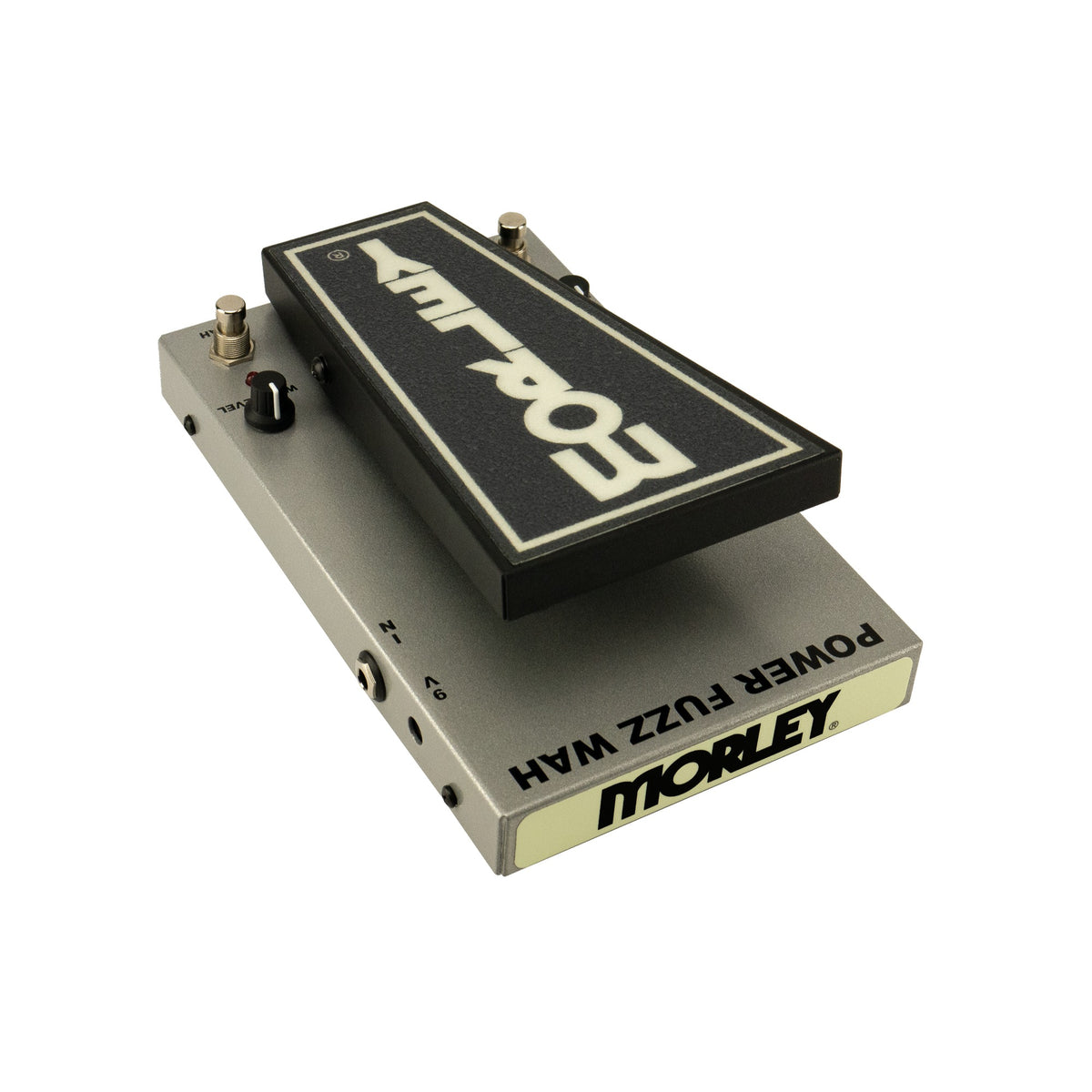 Morley Classic Power Fuzz Wah angled from the front right