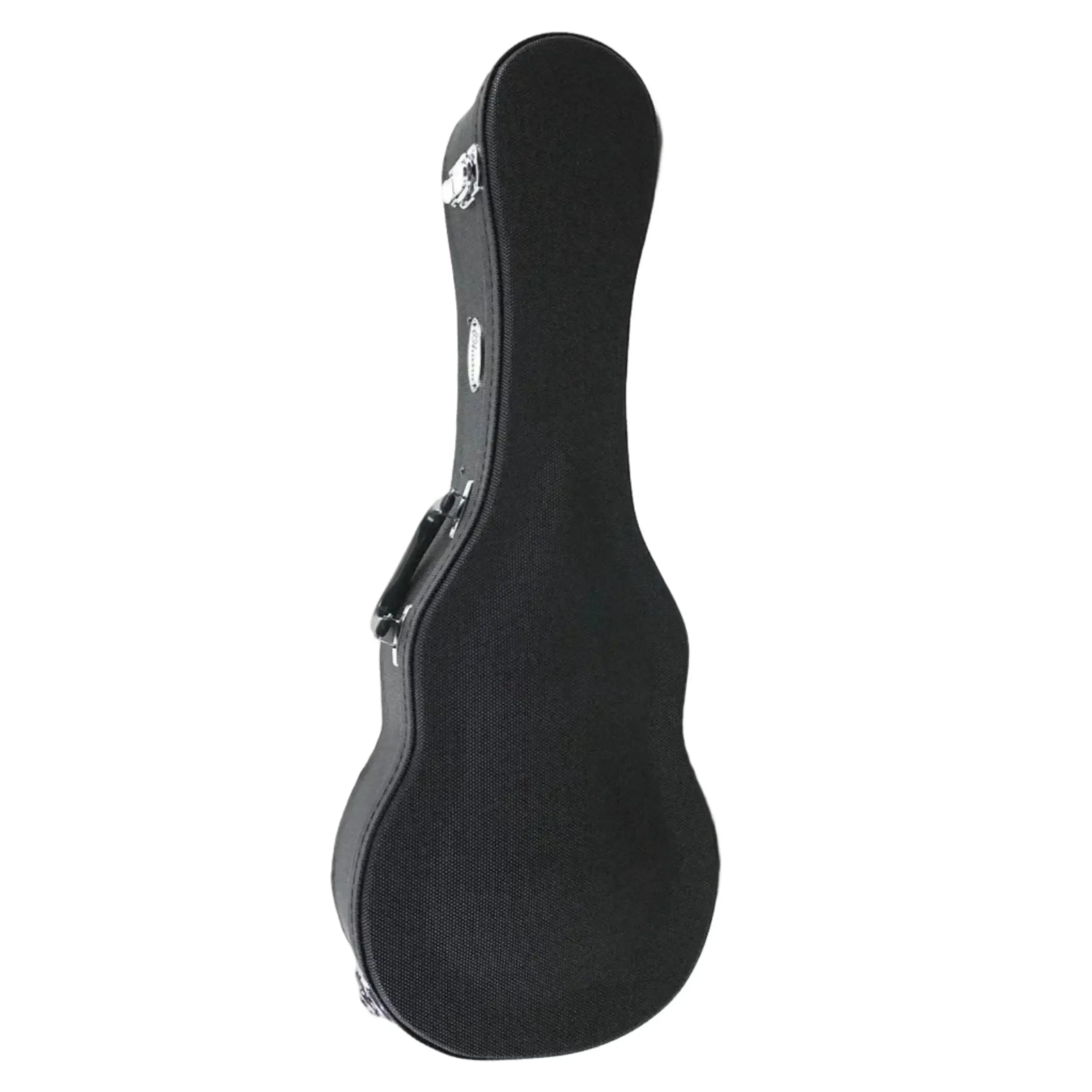 Ohana CK-450 Limited Edition black hard case for a concert ukulele, featuring silver latches and handle.