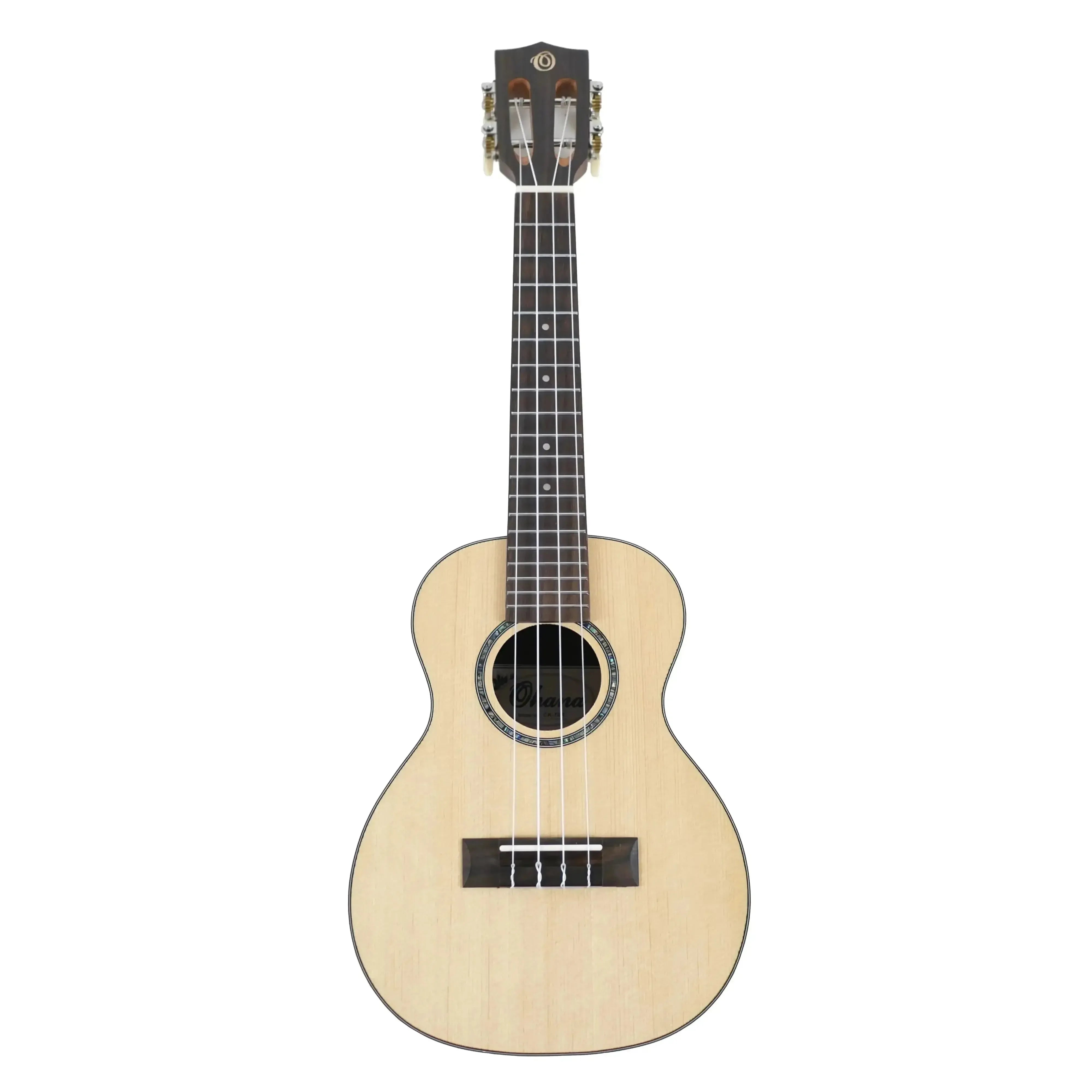 Ohana CK-70R Rosewood Series Concert Ukulele with light wood body, dark fretboard, and slotted headstock.
