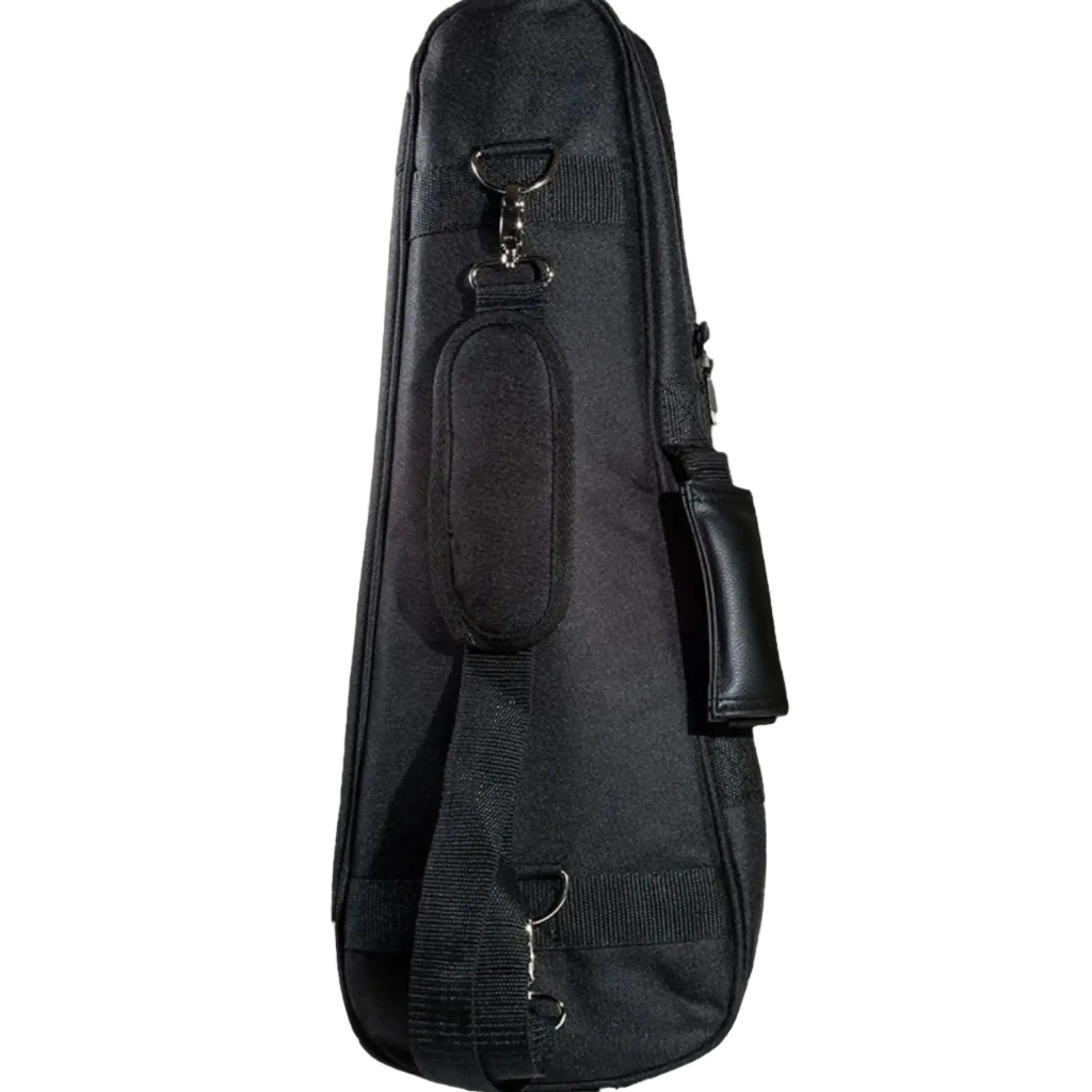 Ohana DB-27OR Deluxe Tenor Ukulele Gigbag in black with padded shoulder strap and handle.