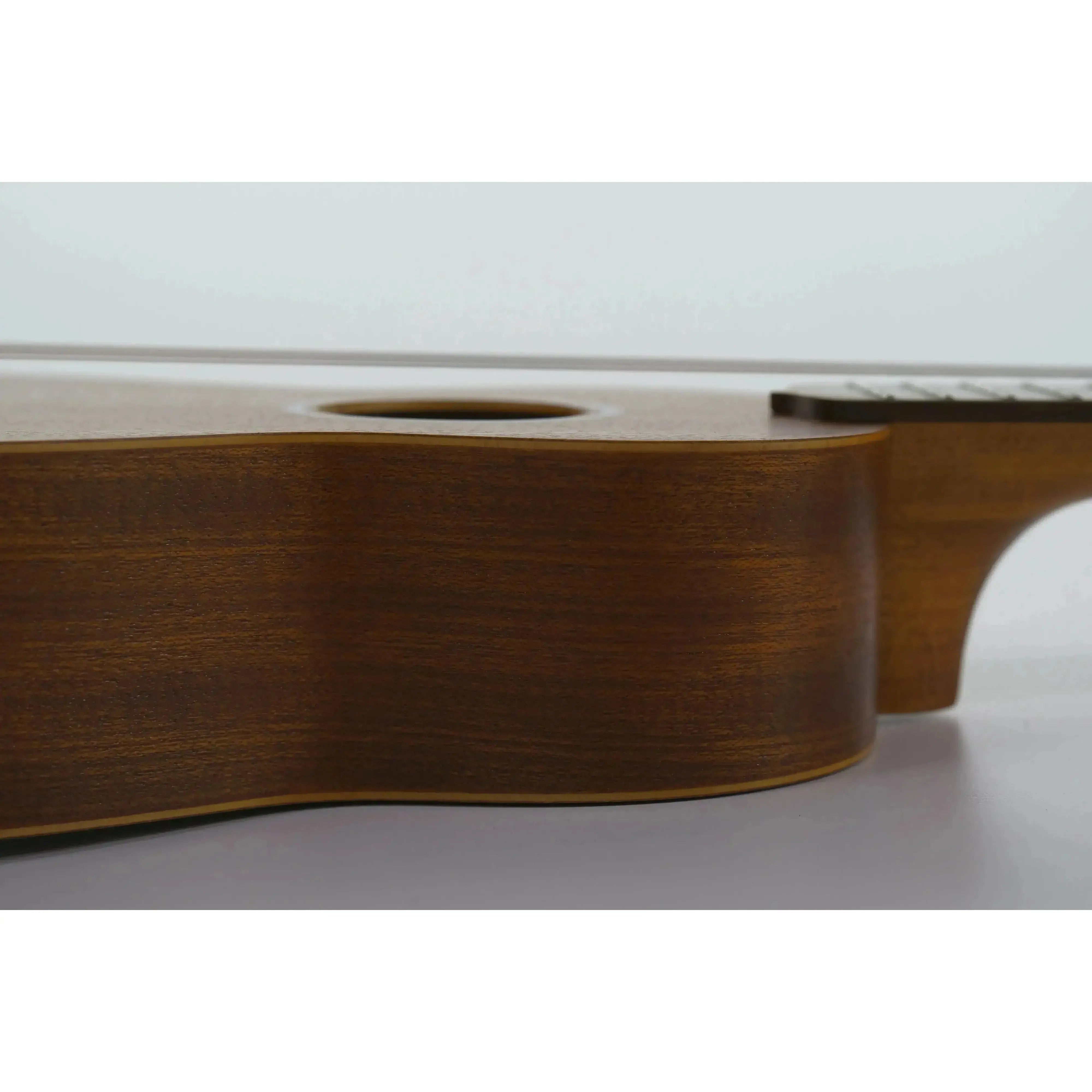 Ohana SK-10 Mahogany Soprano Ukulele body with warm brown wood grain and satin finish.