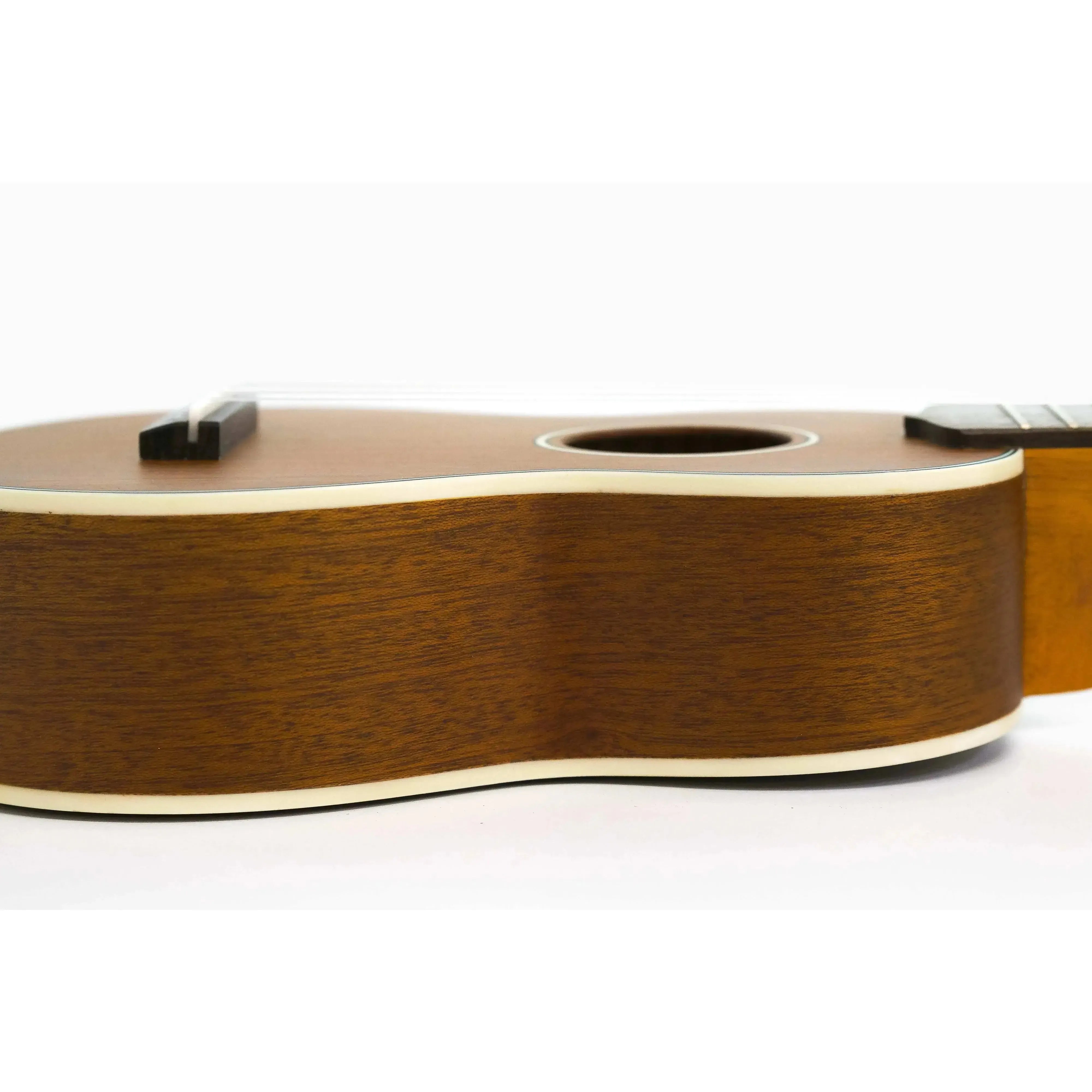 Ohana SK-21 Sopranino Ukulele, solid mahogany body with cream binding and satin finish.