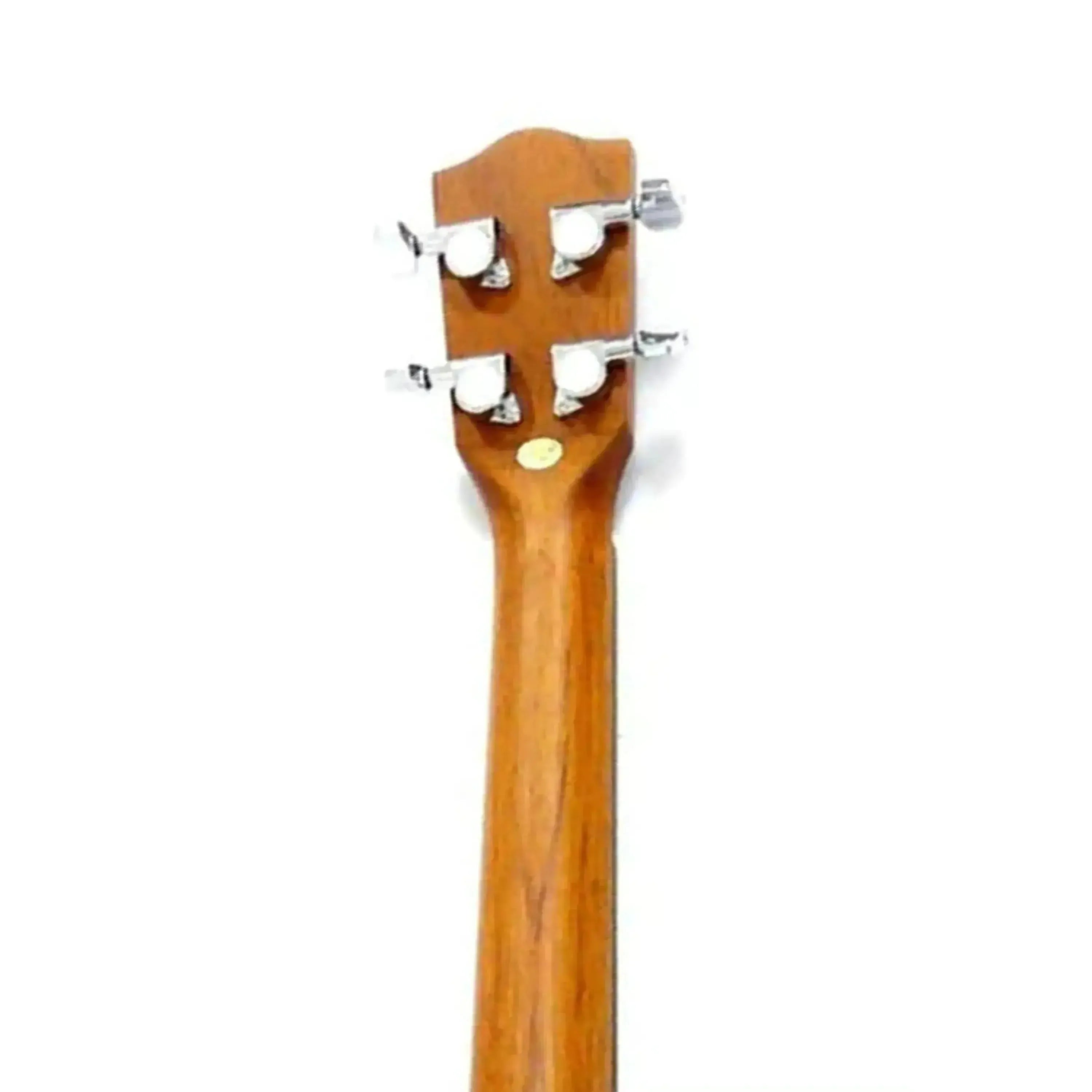 Ohana TK-10 Mahogany Tenor Ukulele headstock and neck, showing Grover chrome tuners.