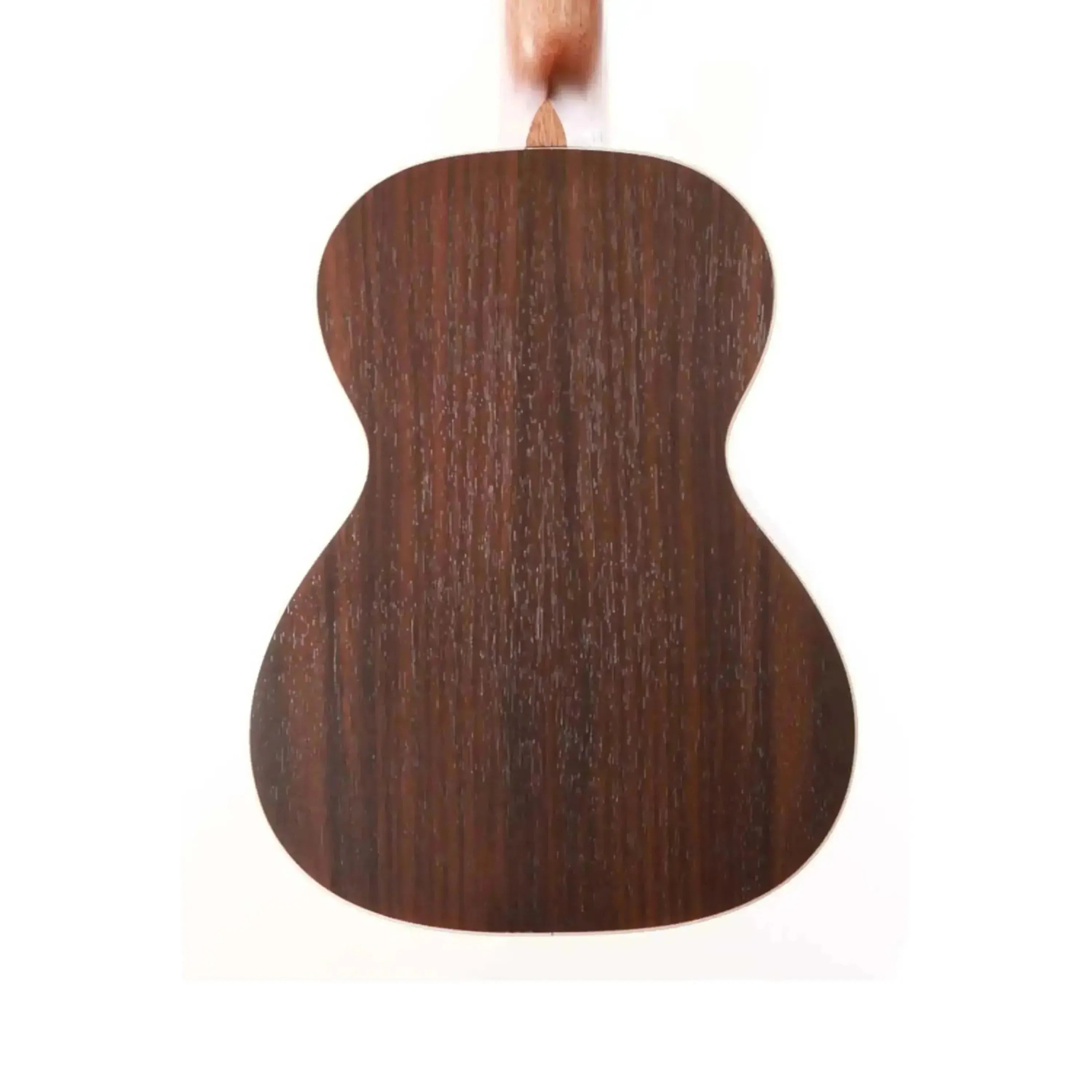 Back of Ohana TK-70R tenor ukulele, featuring dark rosewood grain and light cream binding.
