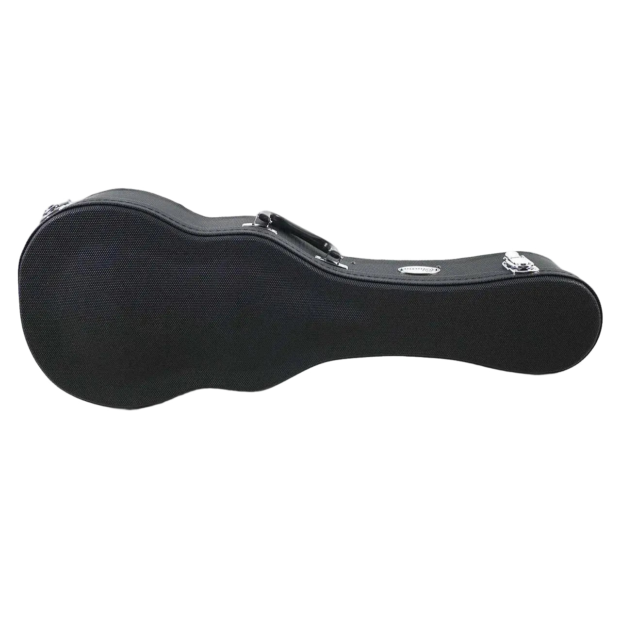 Ohana UCH-27 Tenor Ukulele Hardshell Case, black Dura-Grip material, arched top, chrome latches.