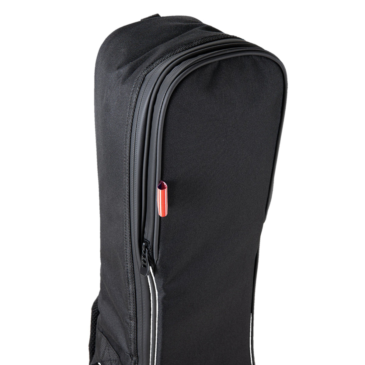 Ovation mid-depth gig bag OV213200, side view with full-length zipper