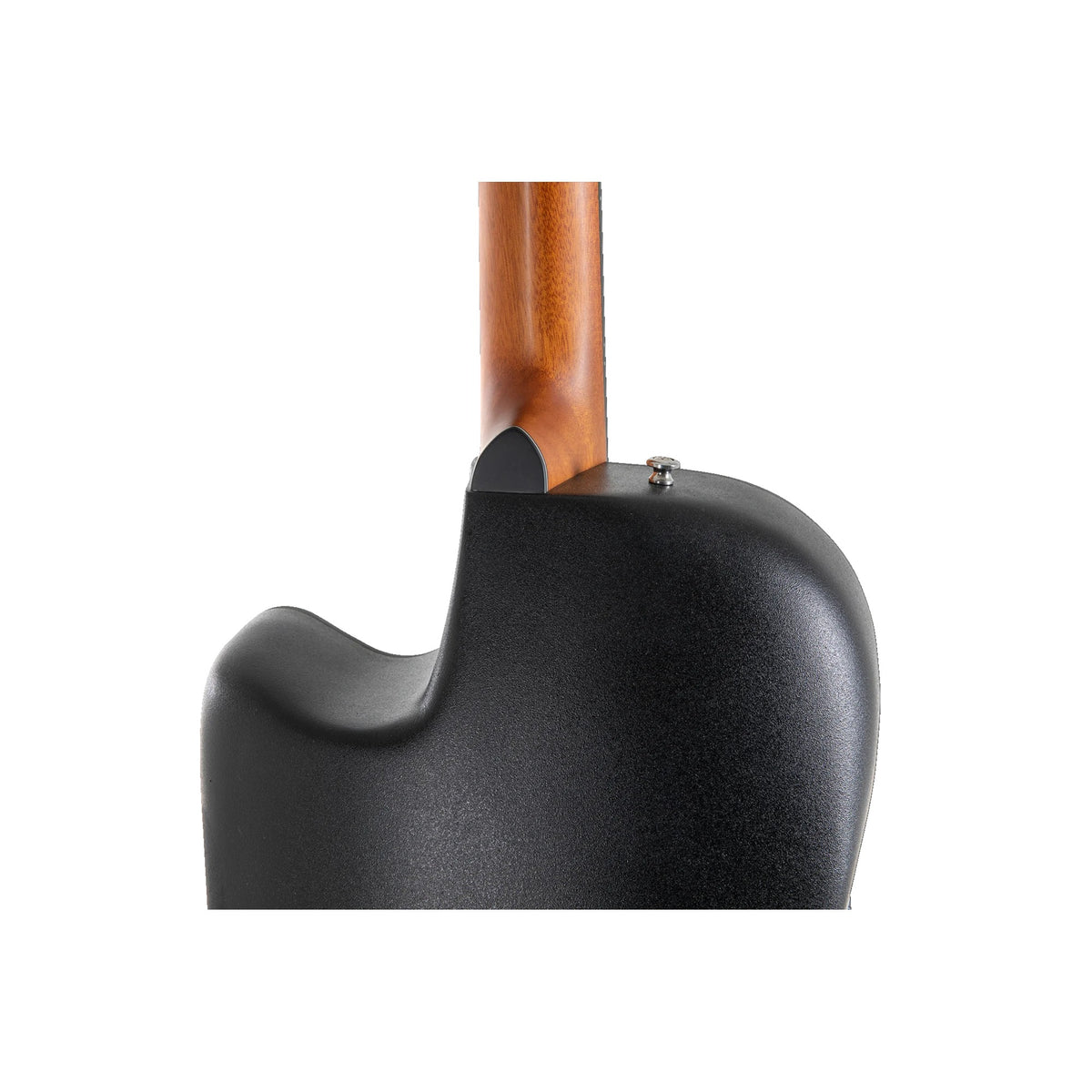 Ovation CE44P-TGE neck heel joining the Lyrachord roundback bowl