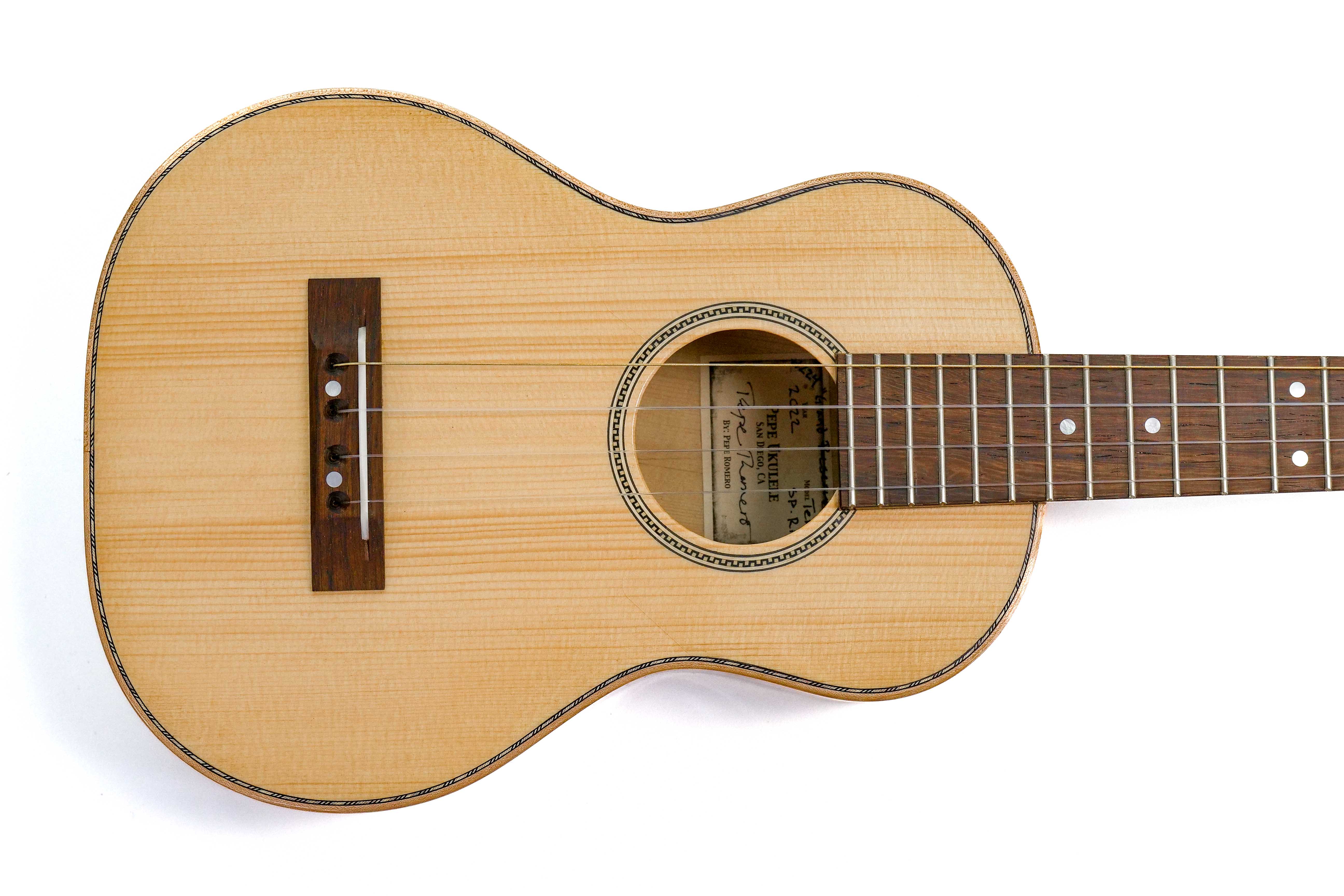 Pepe Romero Custom Moon Spruce and Rosewood Grand Reserve Tenor Ukulele “RIO” #224