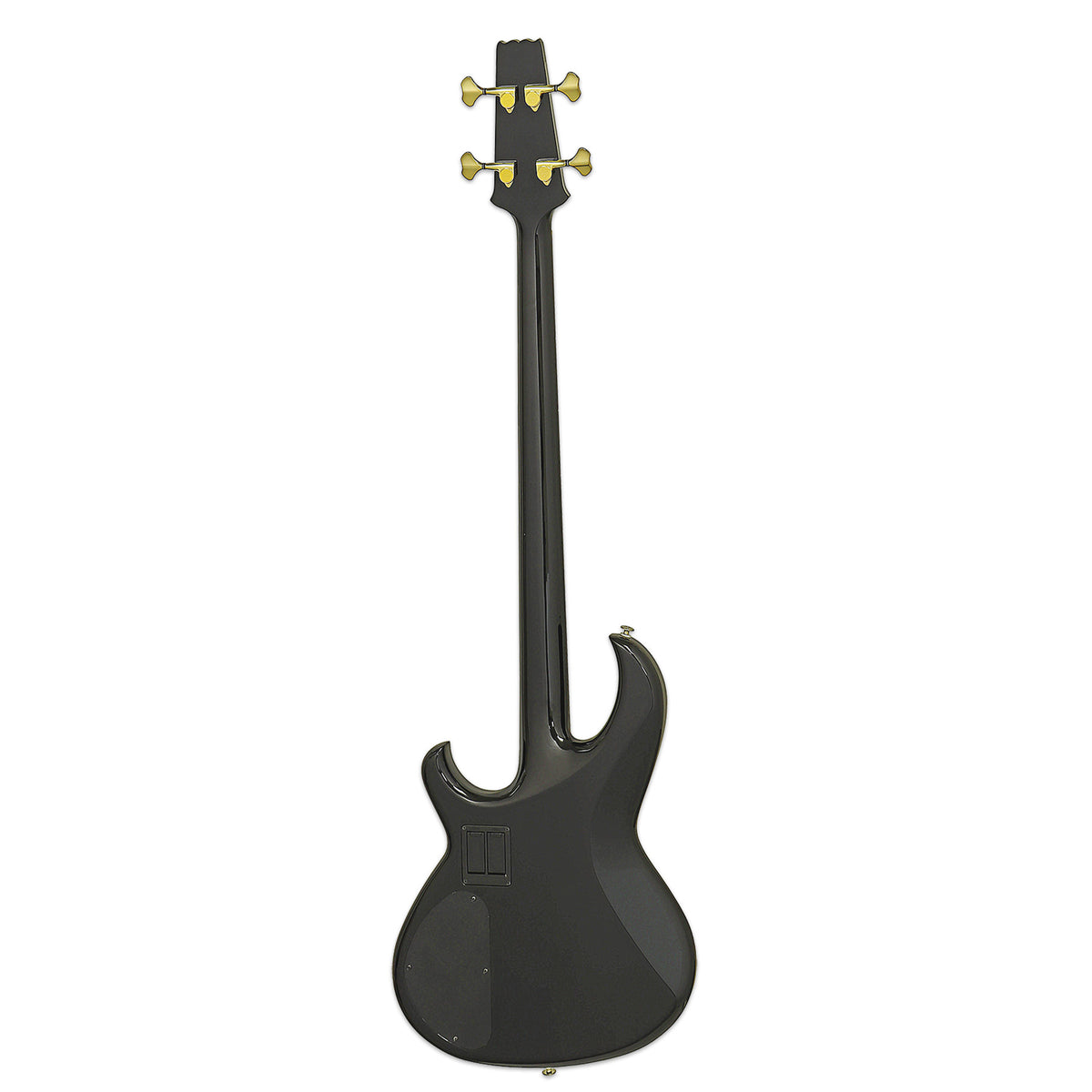 Aria Pro II SB-1000 reissue bass in black, full-length back view