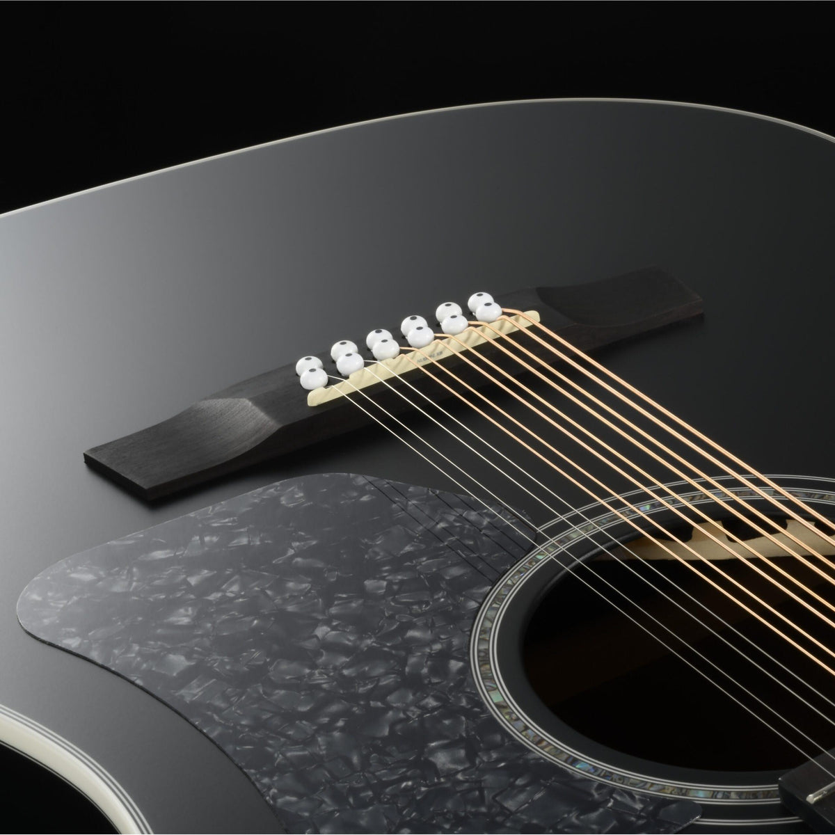 Walden SD642EB-D Docerola back view, black satin finish with white binding