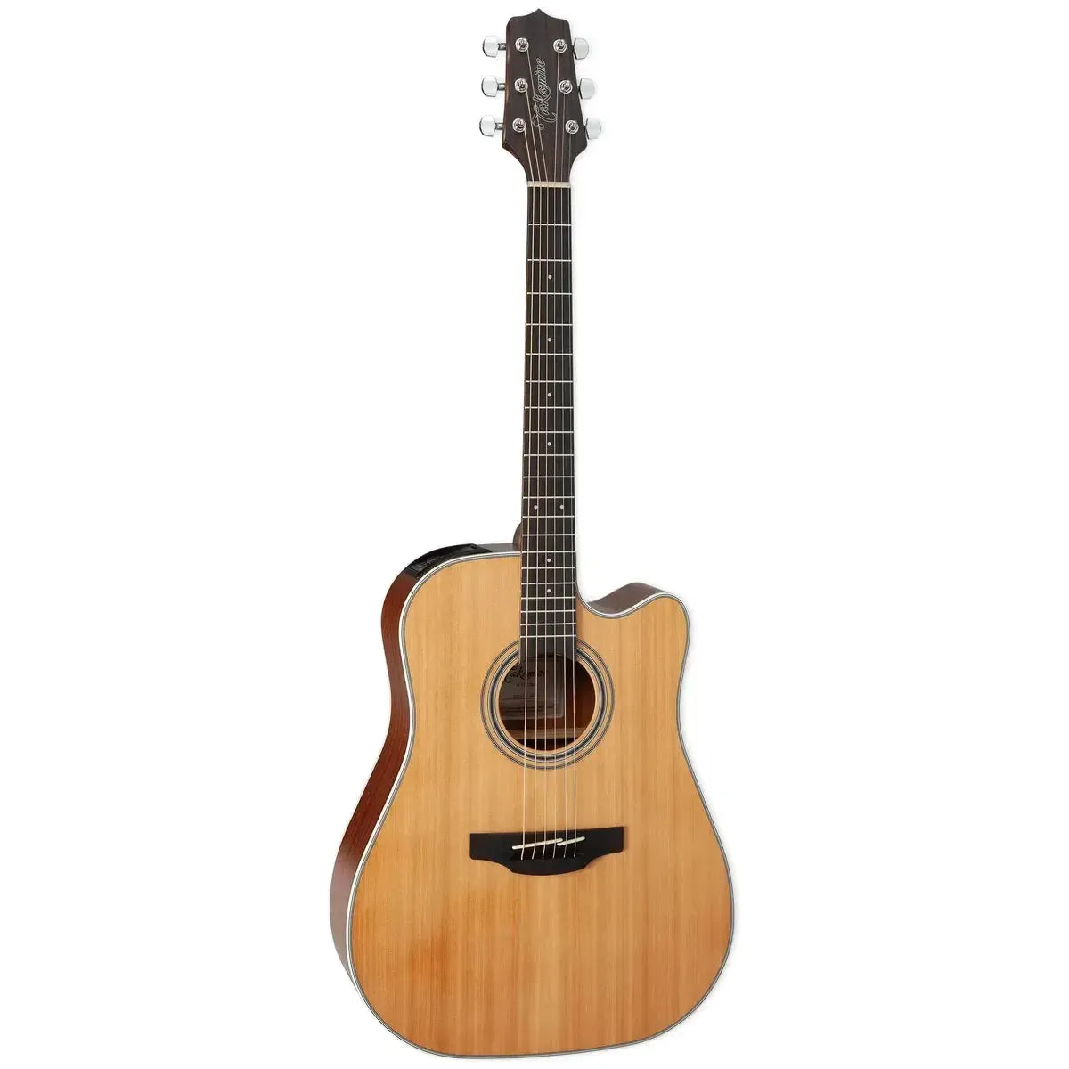 Takamine GD20CE NS Dreadnought acoustic-electric guitar with natural satin finish and cutaway body.