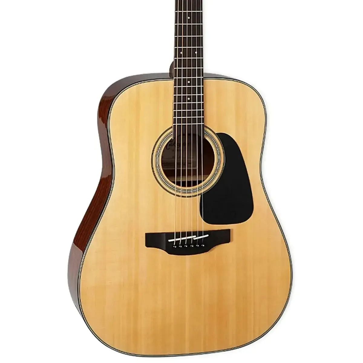 Takamine GD30 NAT acoustic guitar with natural spruce top, mahogany back/sides, black pickguard, and ovangkol bridge.