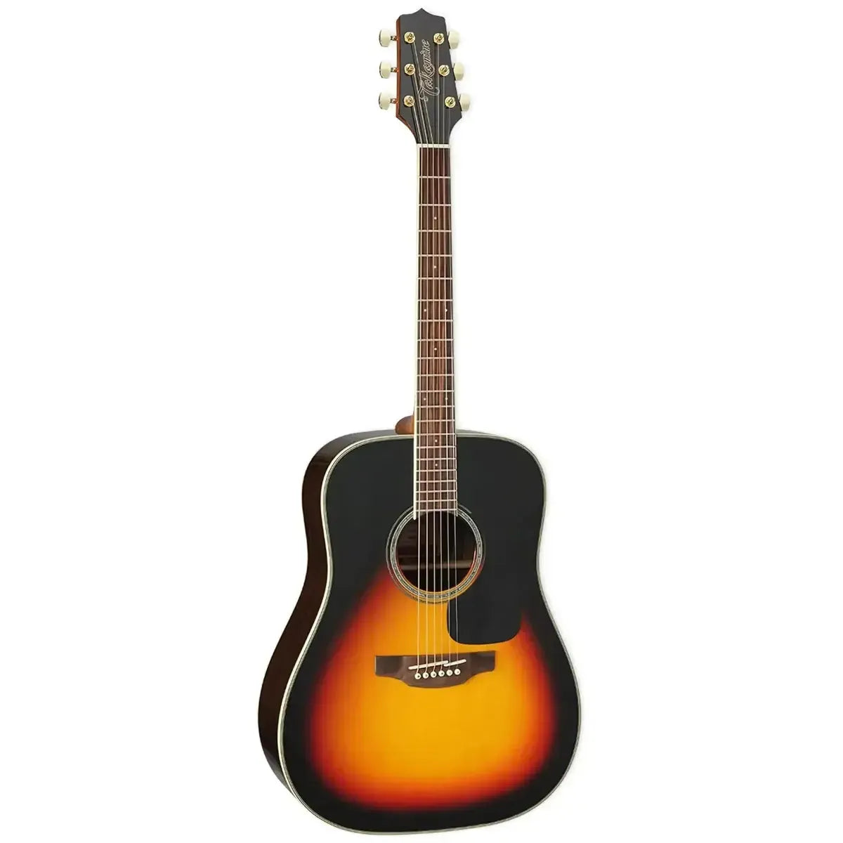 Takamine GD51 BSB Dreadnought acoustic guitar in brown sunburst, with a solid spruce top and black walnut back.