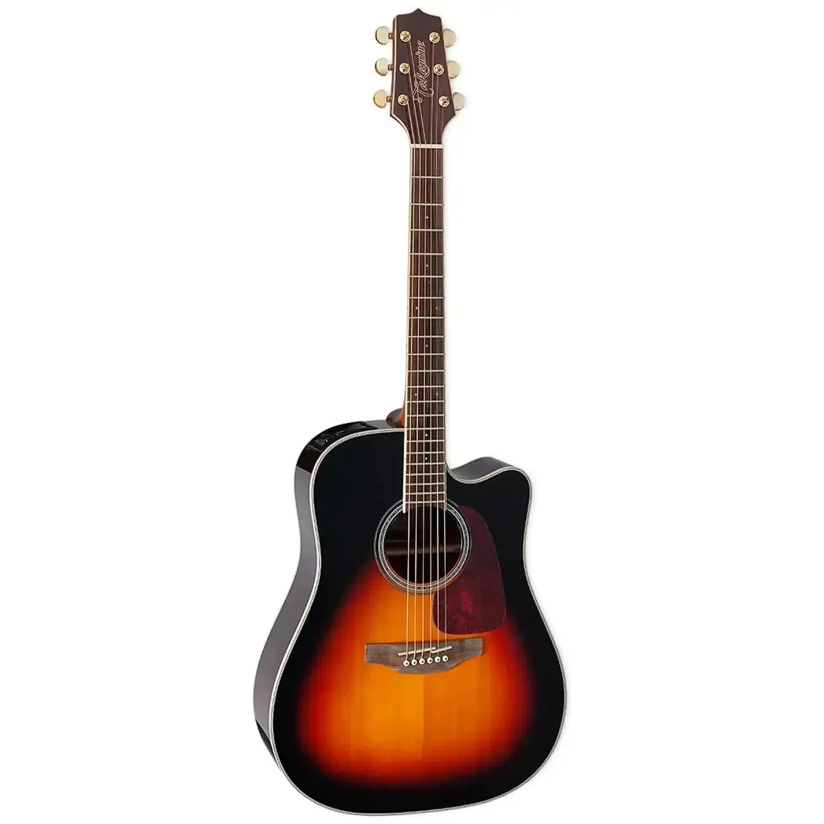 Takamine GD71CE BSB acoustic-electric guitar with brown sunburst finish, dreadnought body, and cutaway.