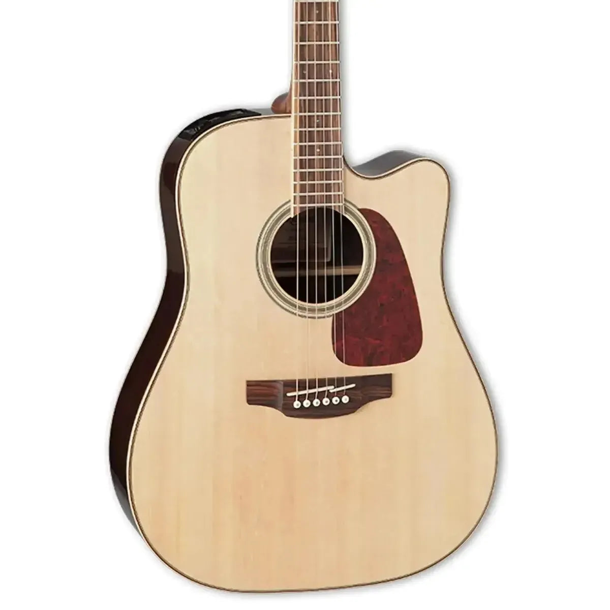 Takamine GD93CE NAT Natural Acoustic-Electric Guitar with light spruce top, dark pickguard, and cutaway.