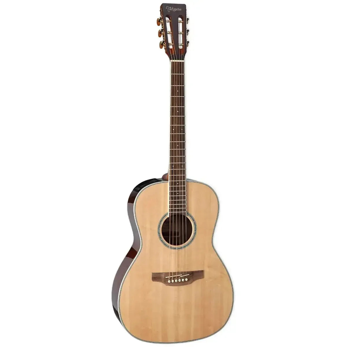Takamine GY51E New Yorker acoustic-electric guitar in natural finish with a slot headstock and spruce top.
