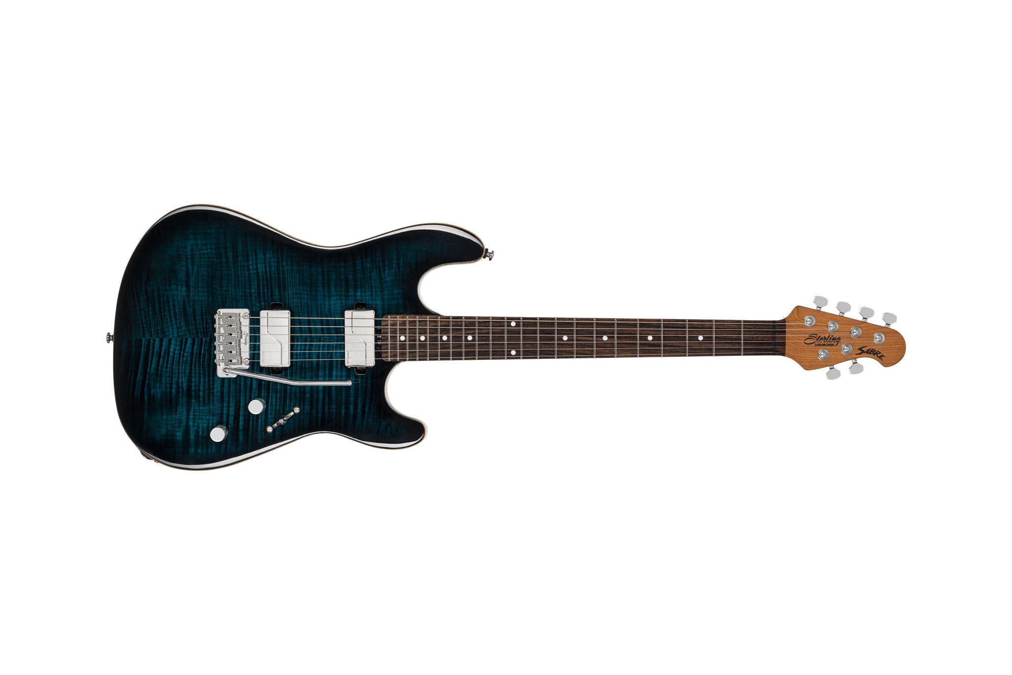 Sterling Sabre Dark Blue Burst Electric Guitar
