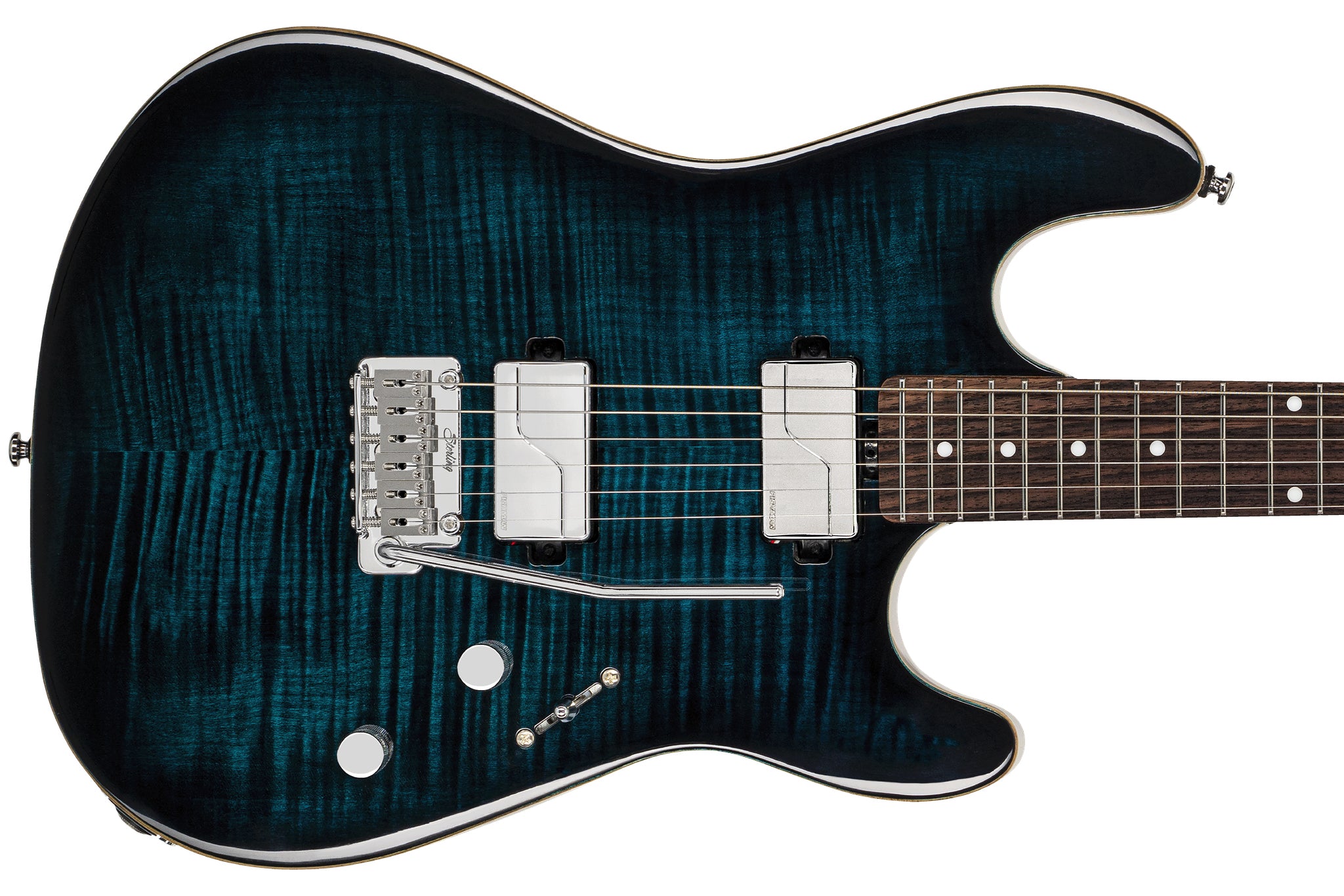 Sterling Sabre Dark Blue Burst Electric Guitar