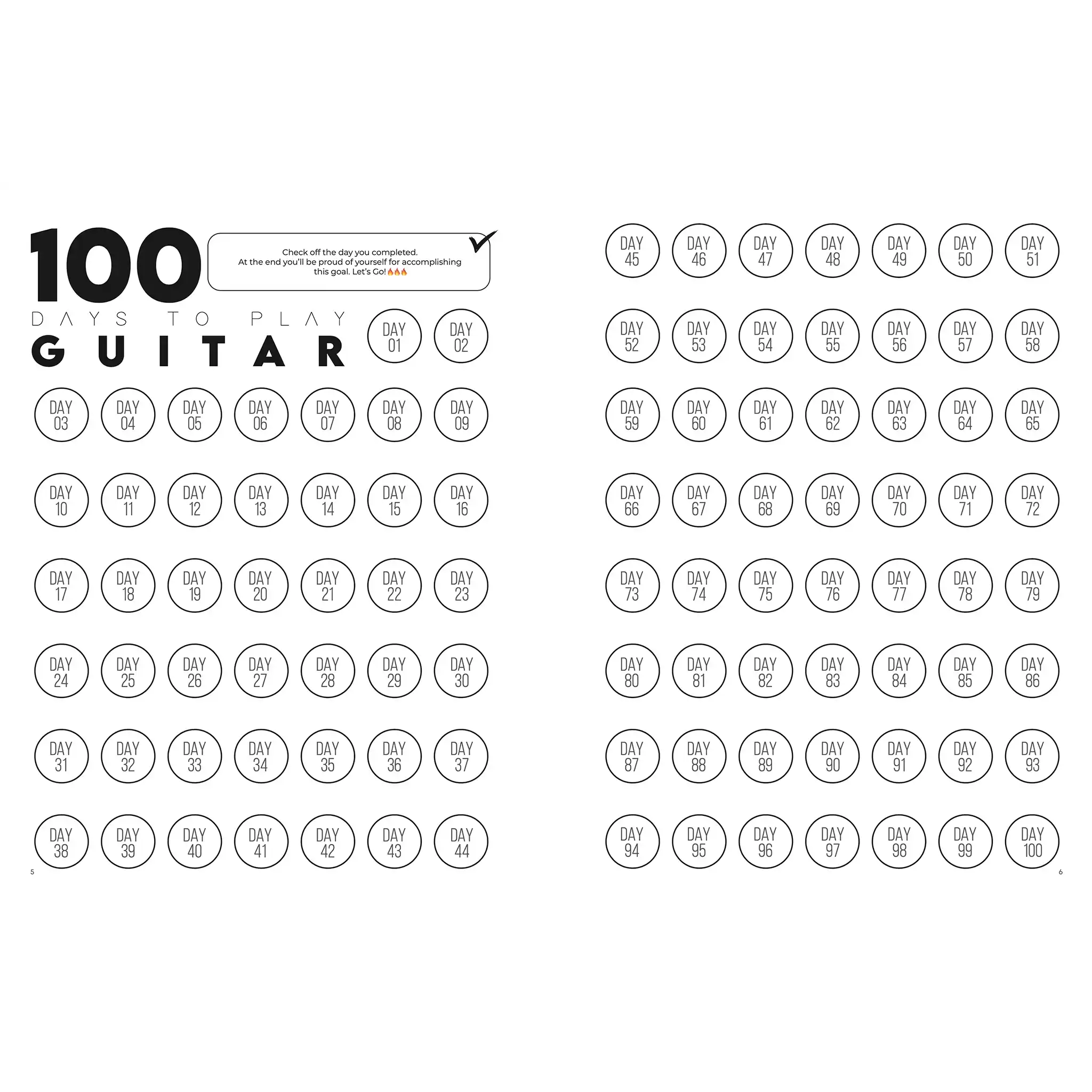 100DayGuitarMusicPracticeBook-inside2 | Terry Carter Music Store