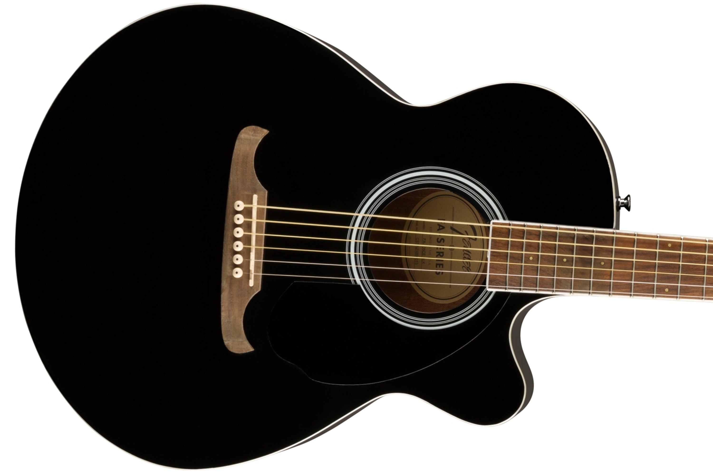 Fender 135CE V2 Concert Acoustic Electric Guitar - Black