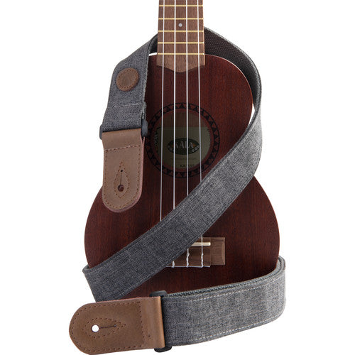 Kala K-DSTP-CL Sonoma Coast Goat Rock Gray Ukulele Strap