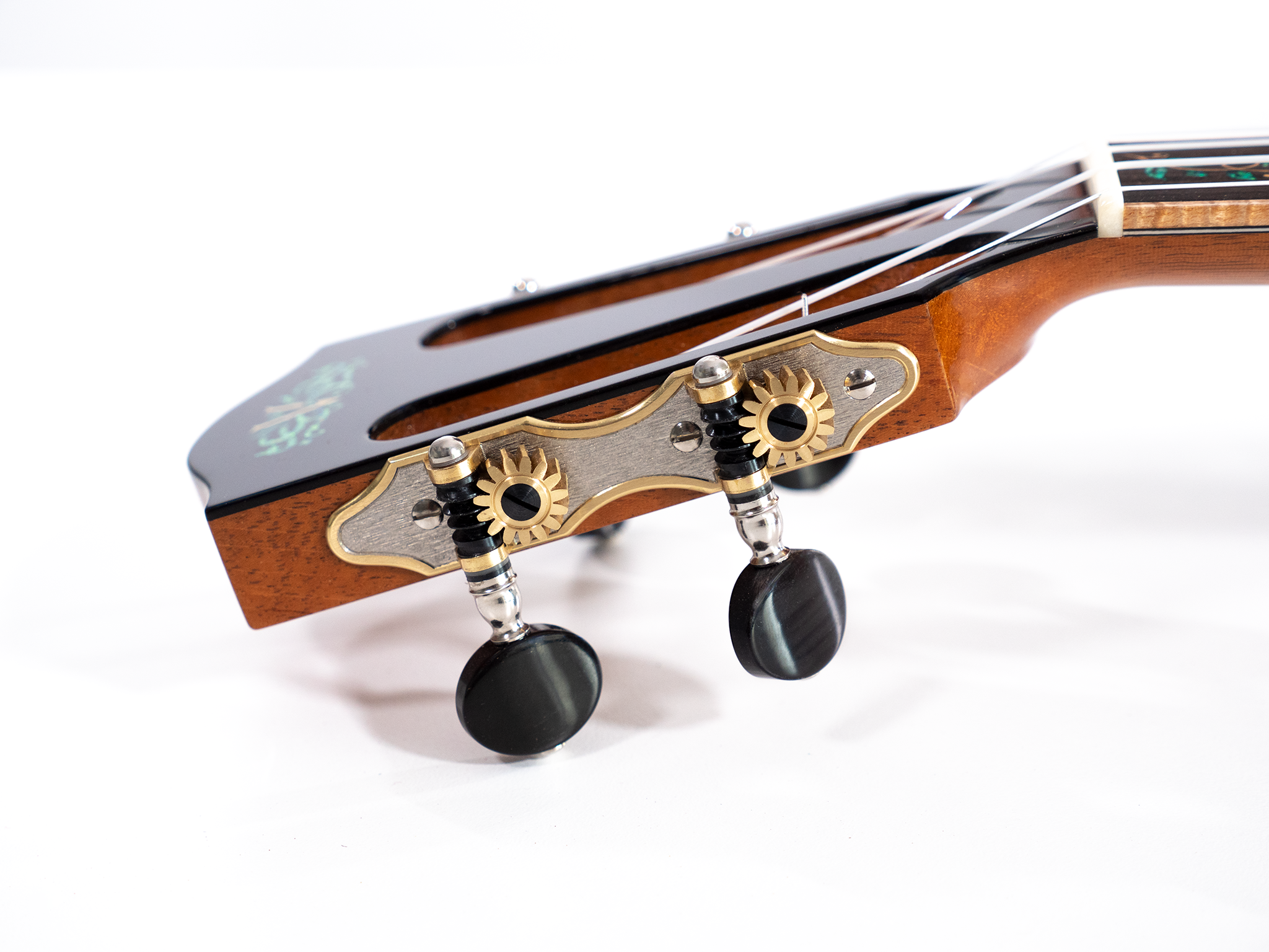 Eric Devine Custom Mastergrade White Koa Tenitone Ukulele "Eagle"