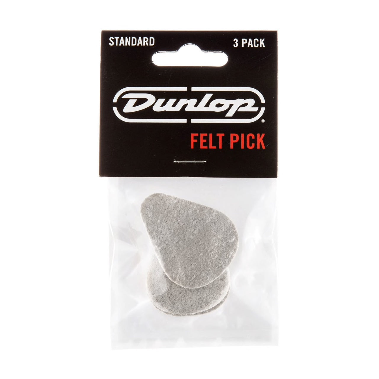 Dunlop 8012P Felt Ukulele & Guitar Pick Standard 3-Pack