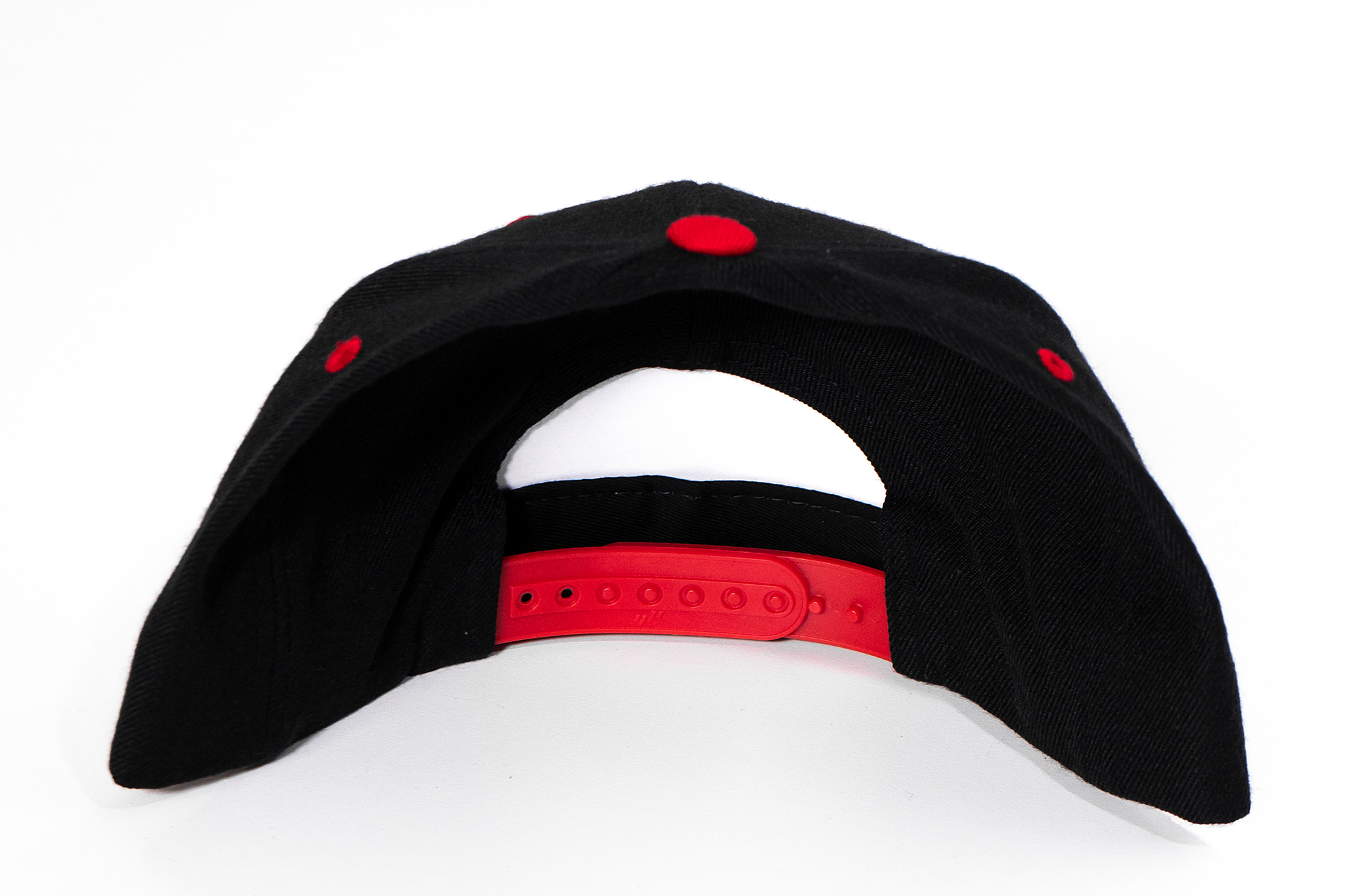ULTP Snapback Hat Black and Red Hat White Logo