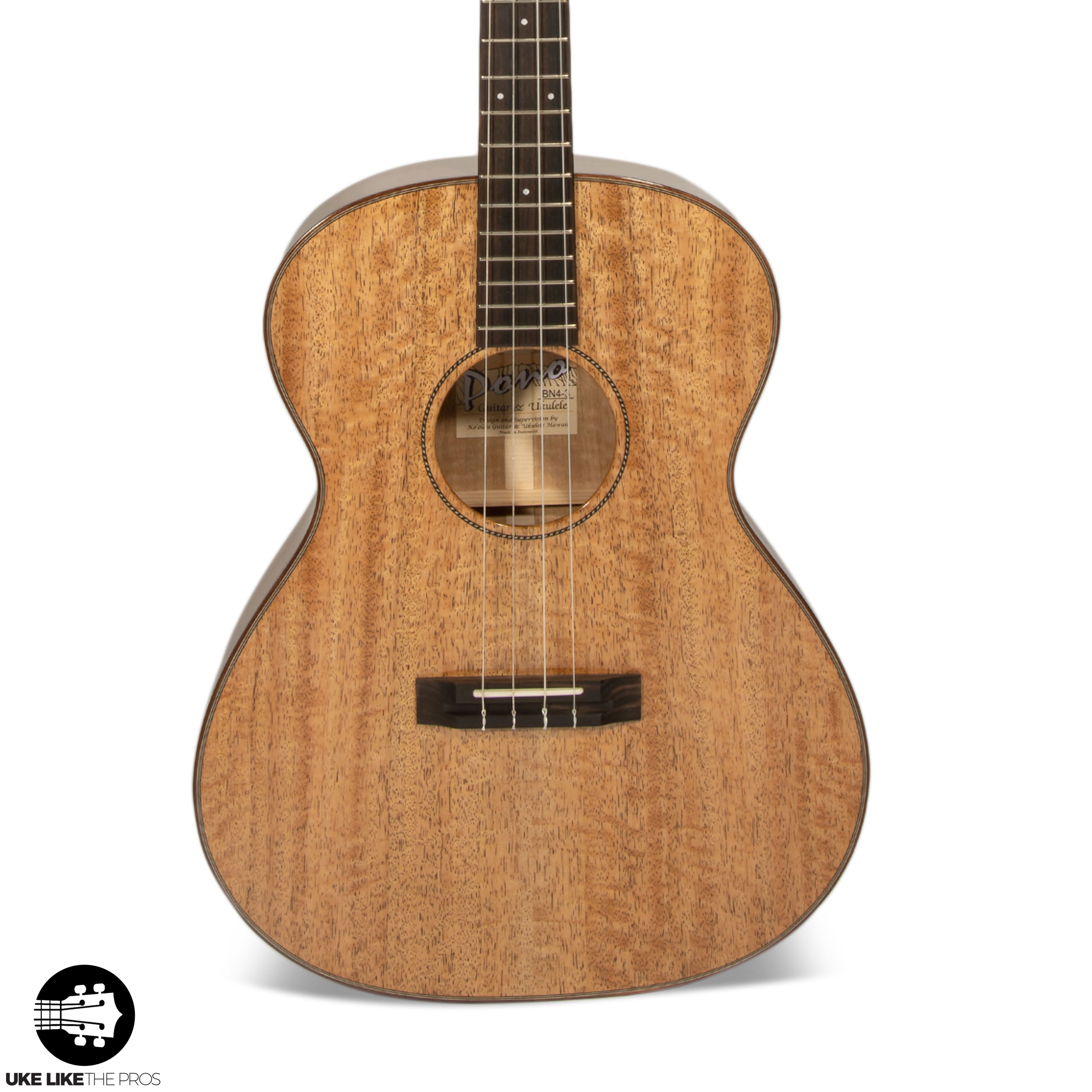 Pono BN4-3 Big Baritone Ukulele All Solid Mango "Omega"