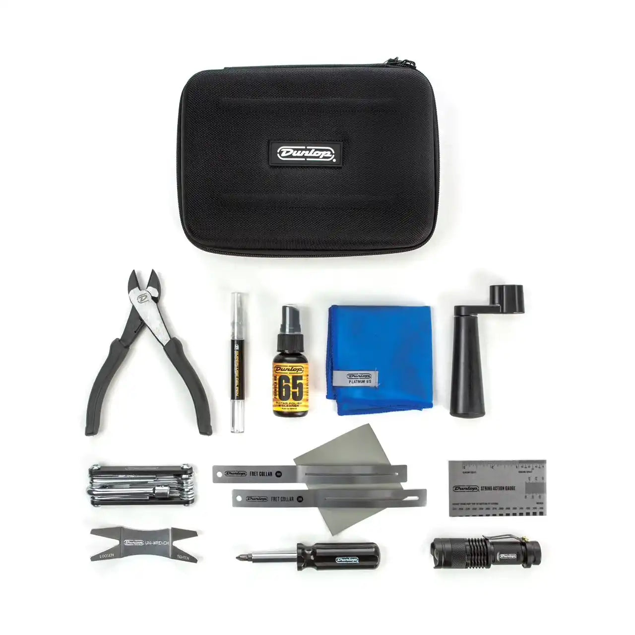 Dunlop maintenance tool kit for guitars and ukuleles with case at Terry Carter Music Store