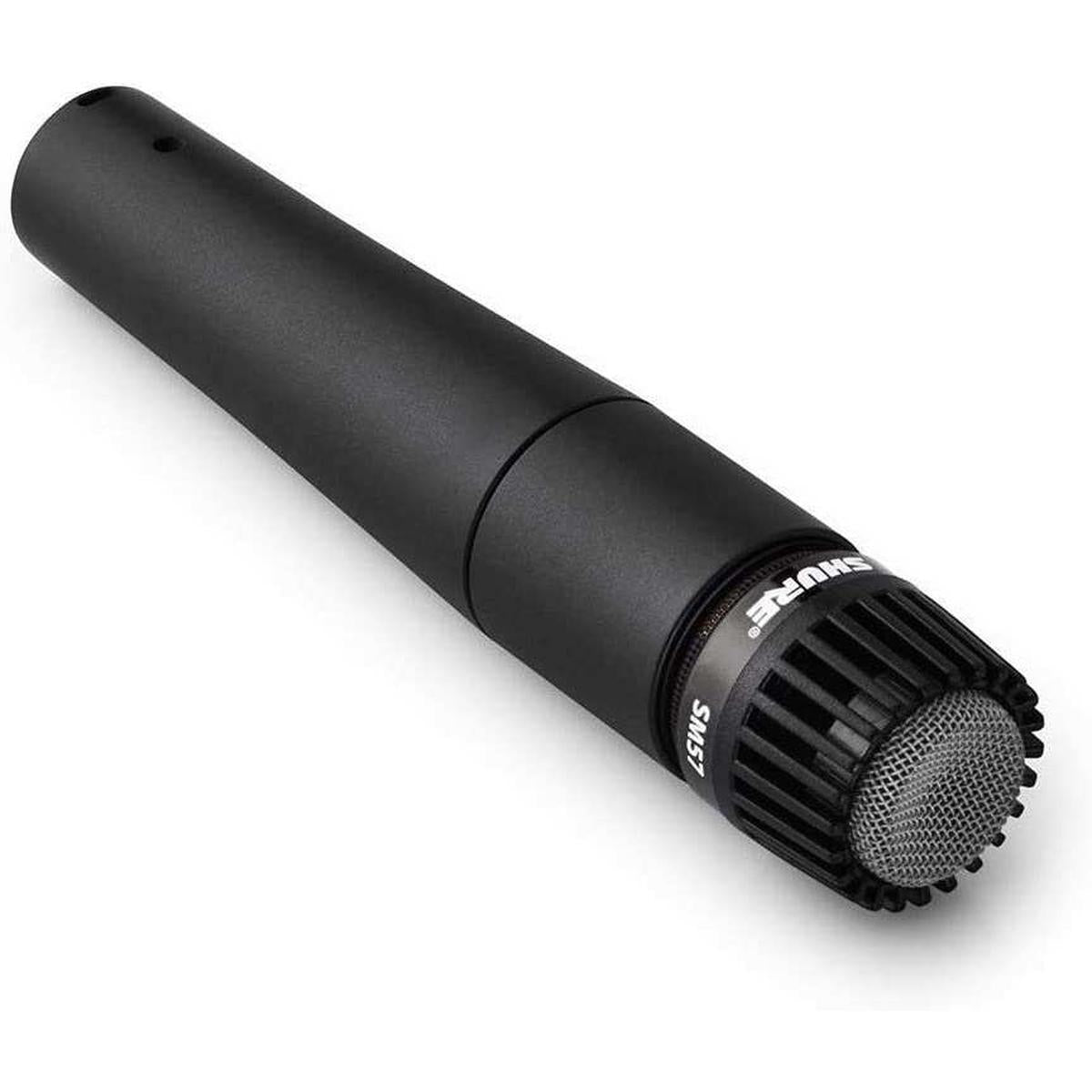 Shure SM57 microphone, grille and SM57 badge