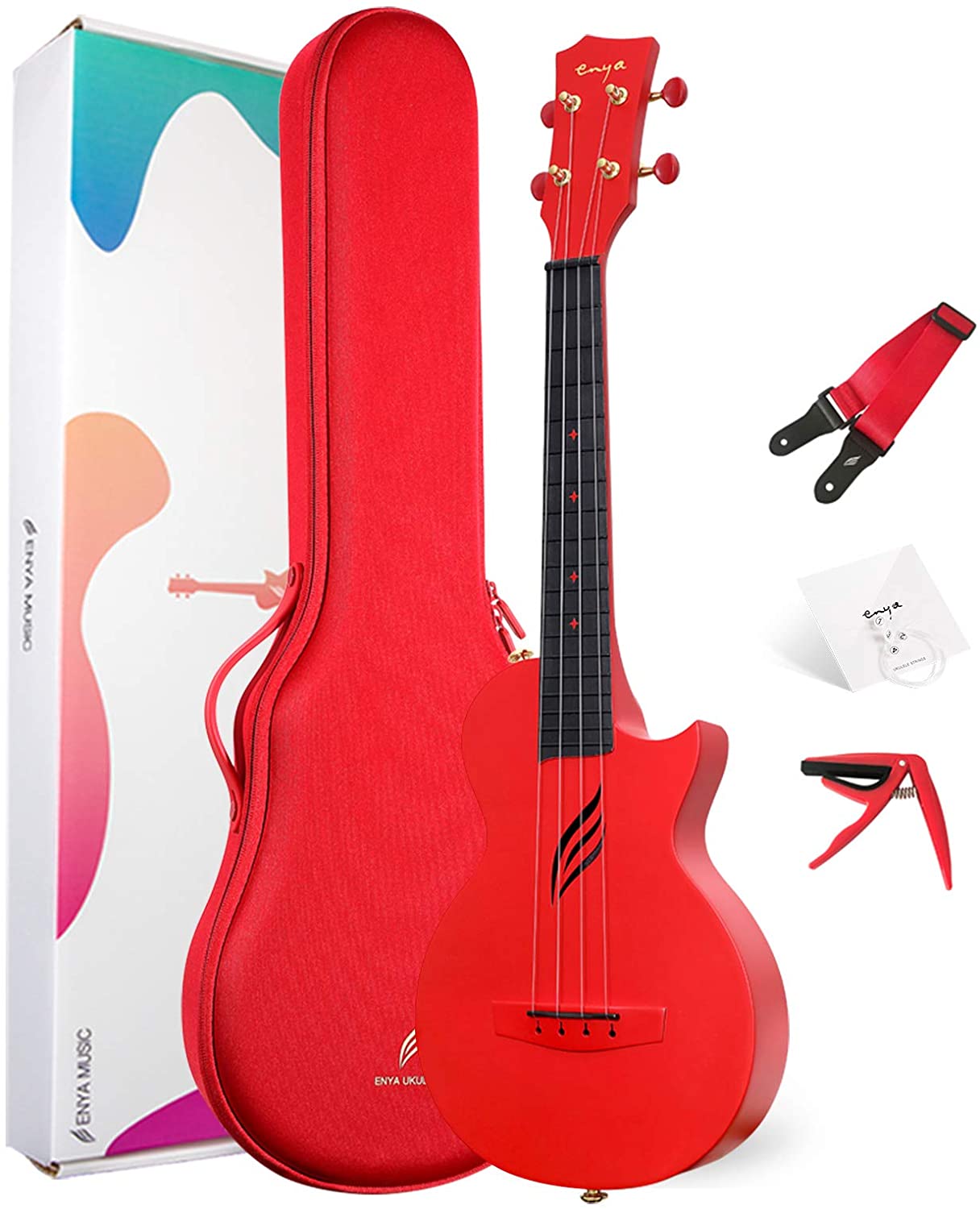 Enya Nova U Orange Concert Ukulele Carbon Fiber